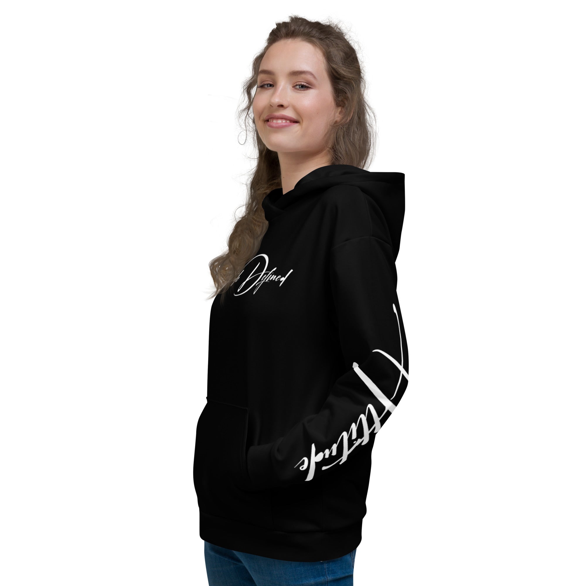 AD Womens Signature Hoodie White Logo