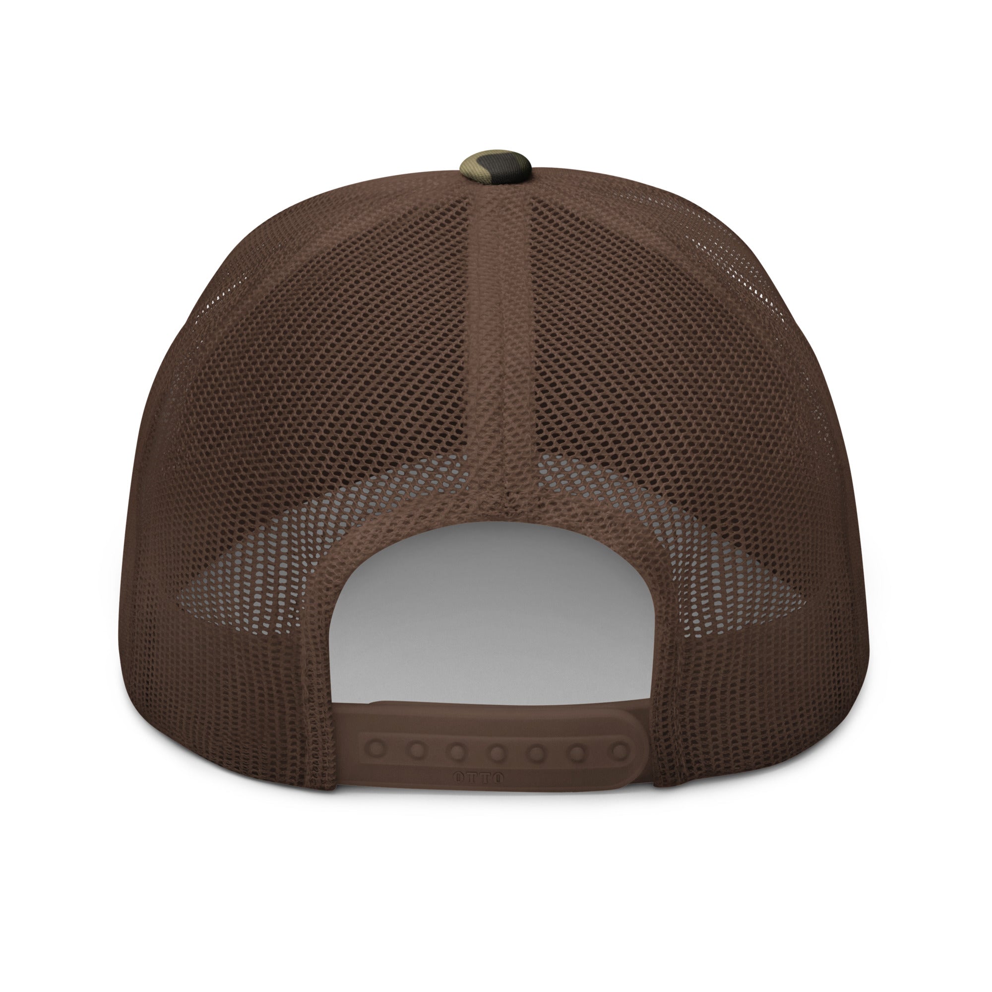 AD Camouflage Trucker Hat Black Logo