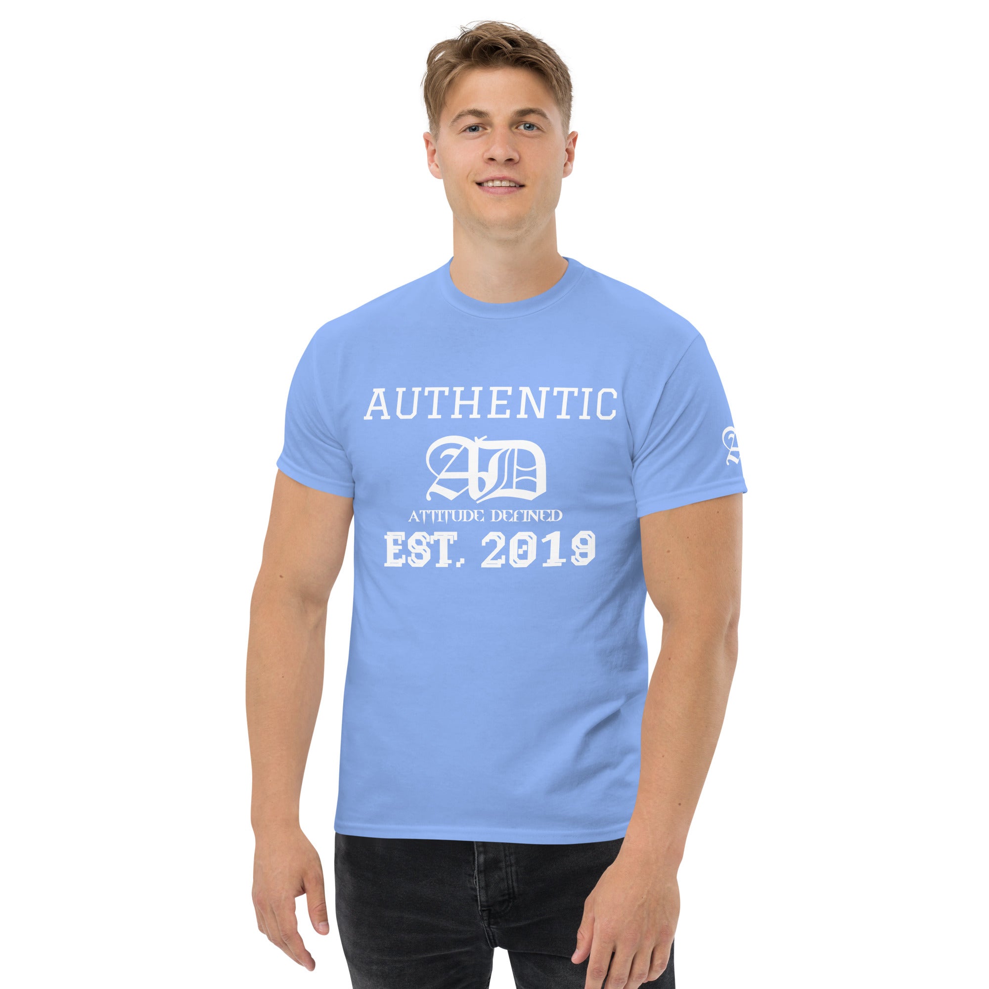 AD Mens T-Shirt White Logo