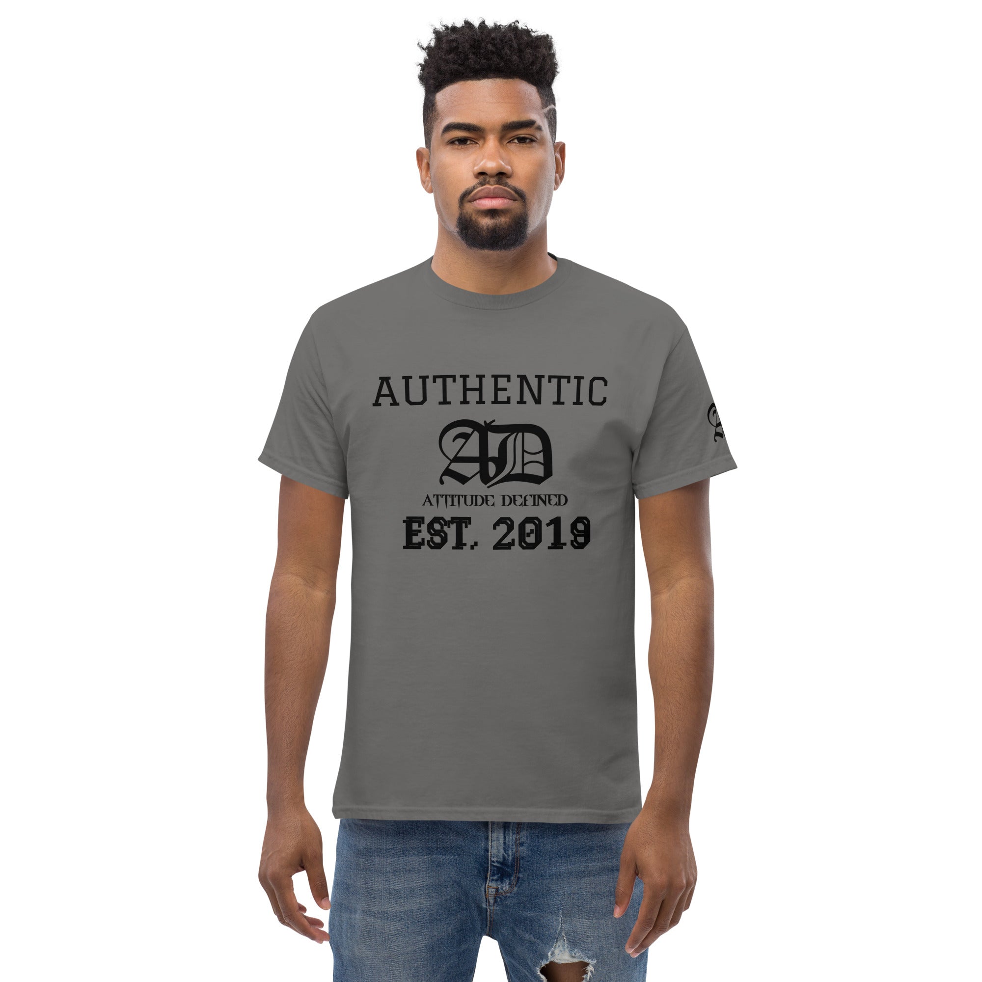 AD Mens T-Shirt Black Logo