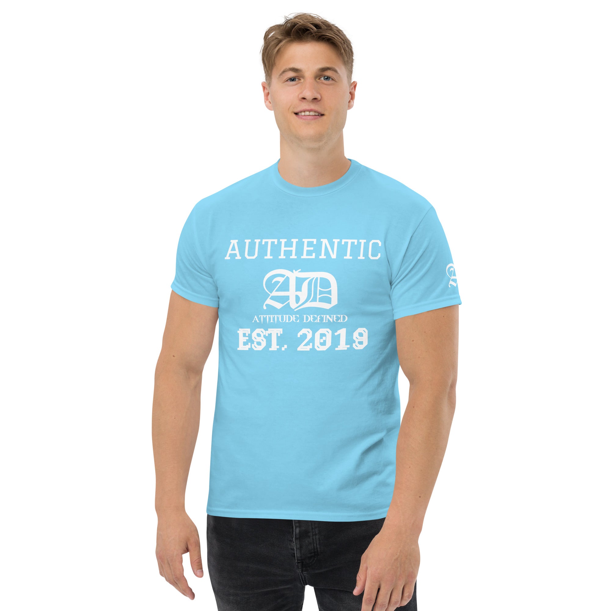 AD Mens T-Shirt White Logo