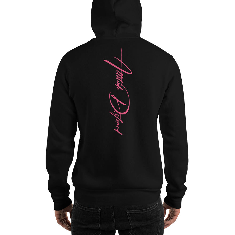 AD Unisex Signature Hoodie Pink Logo