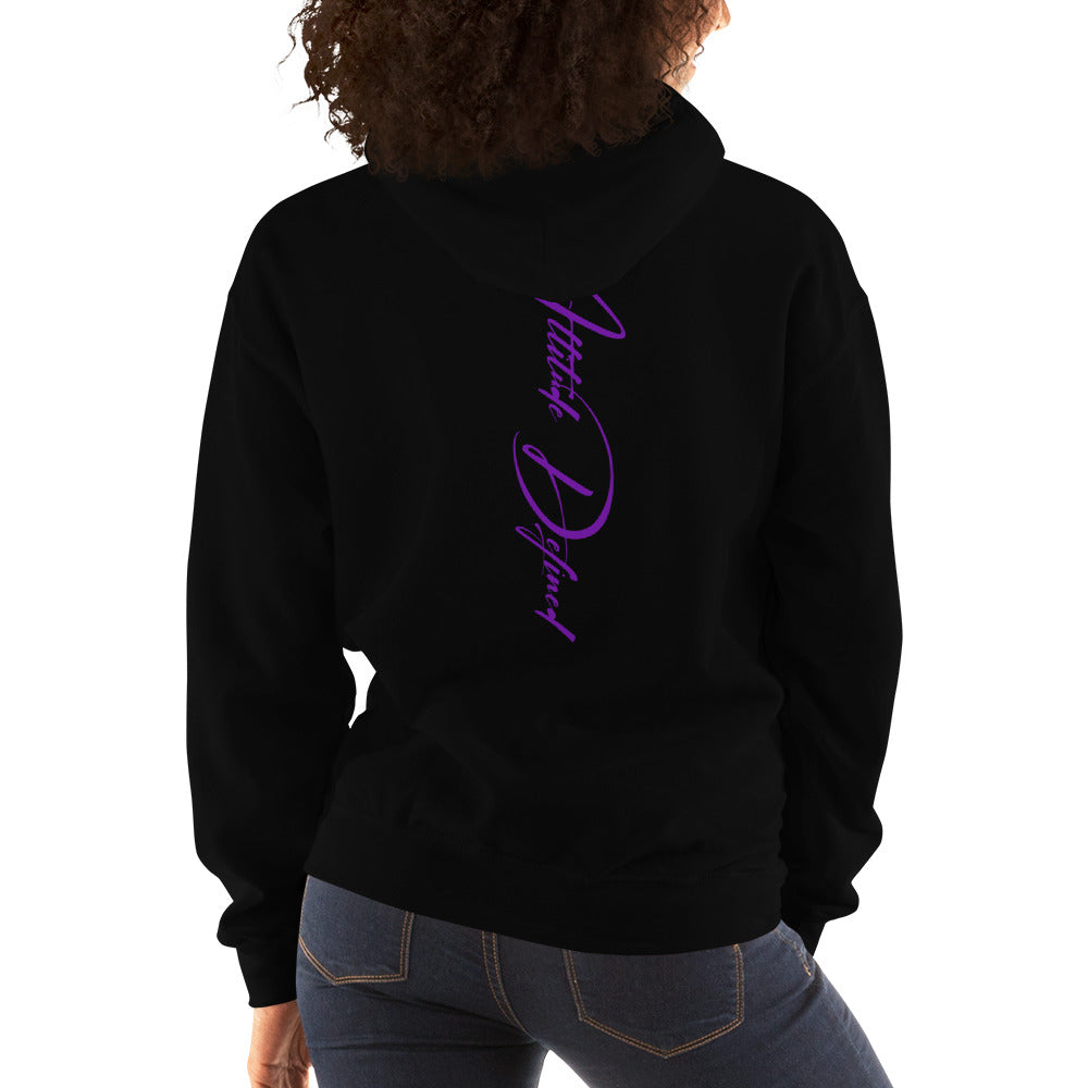 AD Unisex Signature Hoodie Purple Logo