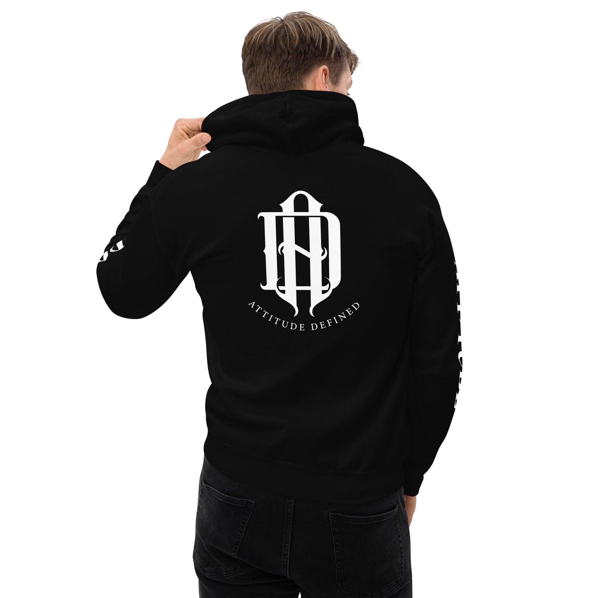 AD Unisex Hoodie (Arm Lettering)