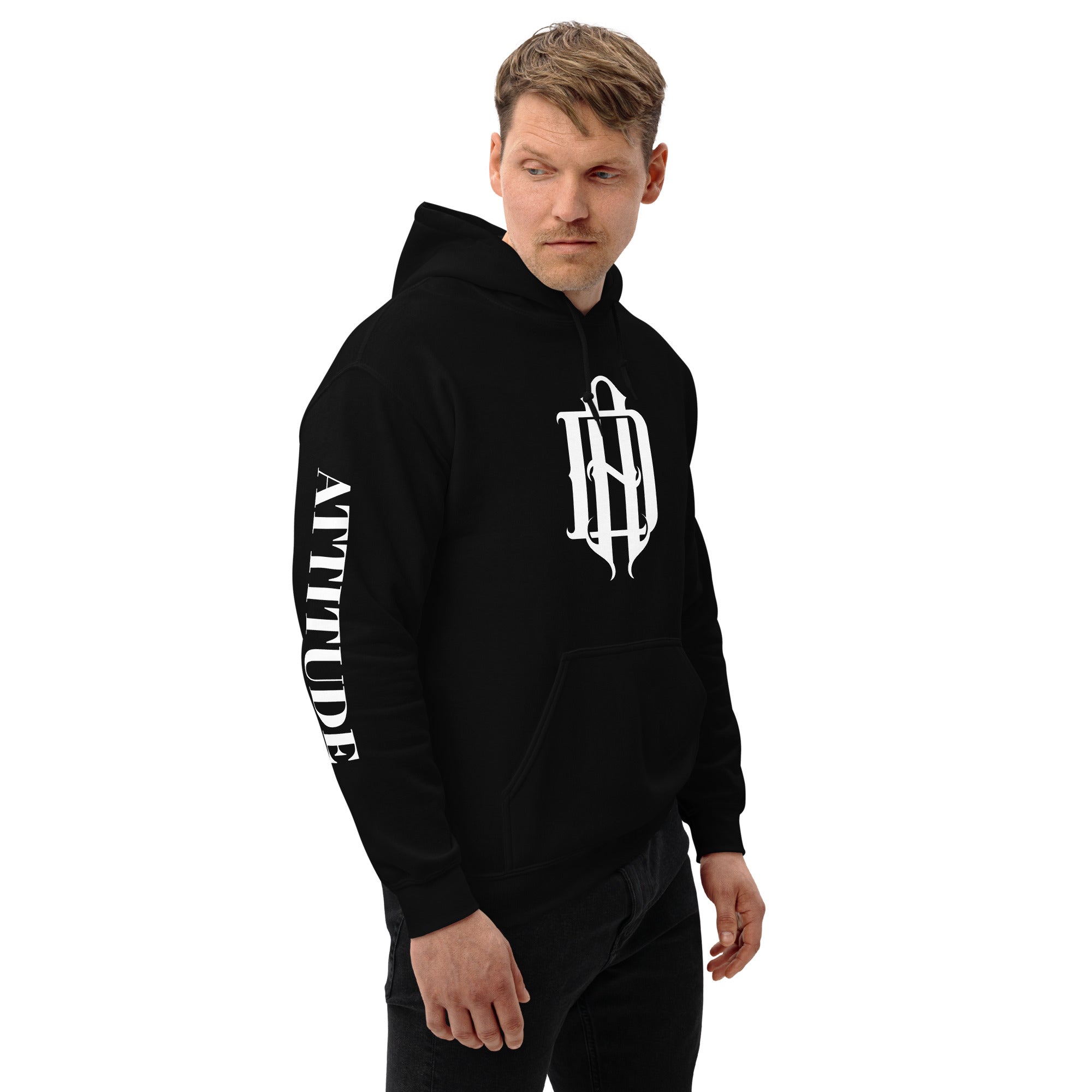 AD Unisex Hoodie (Arm Lettering)