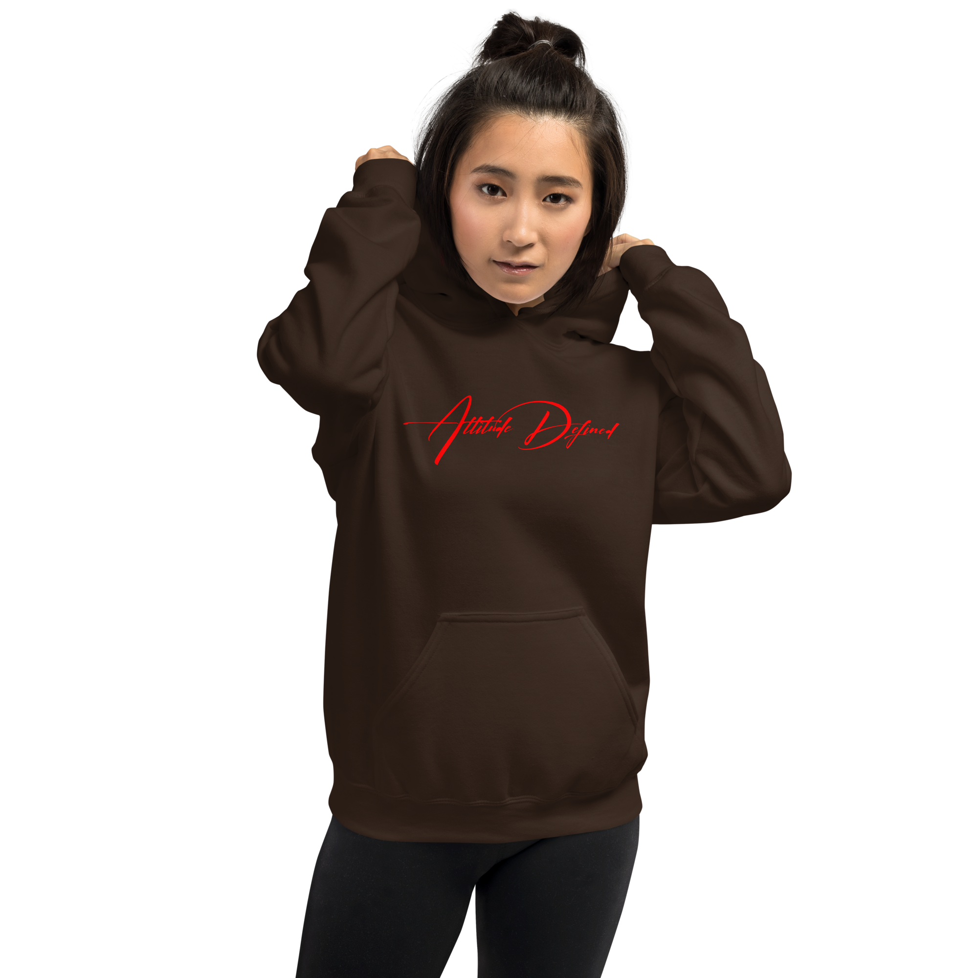 AD Unisex Signature Hoodie Red Logo