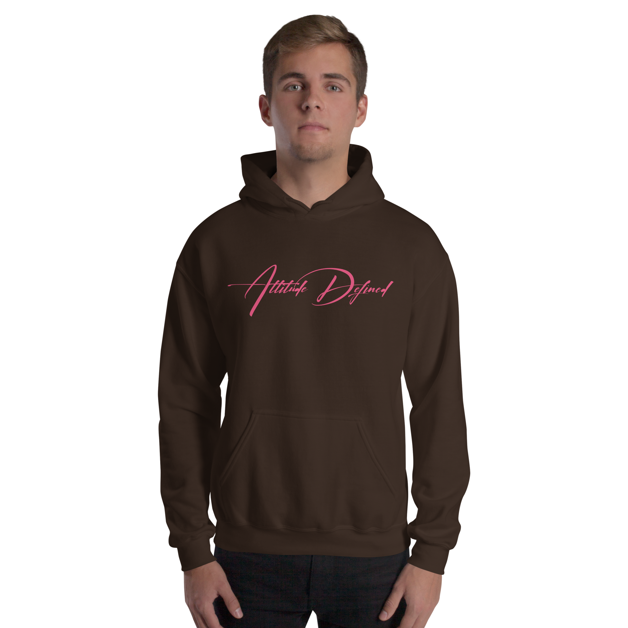 AD Unisex Signature Hoodie Pink Logo