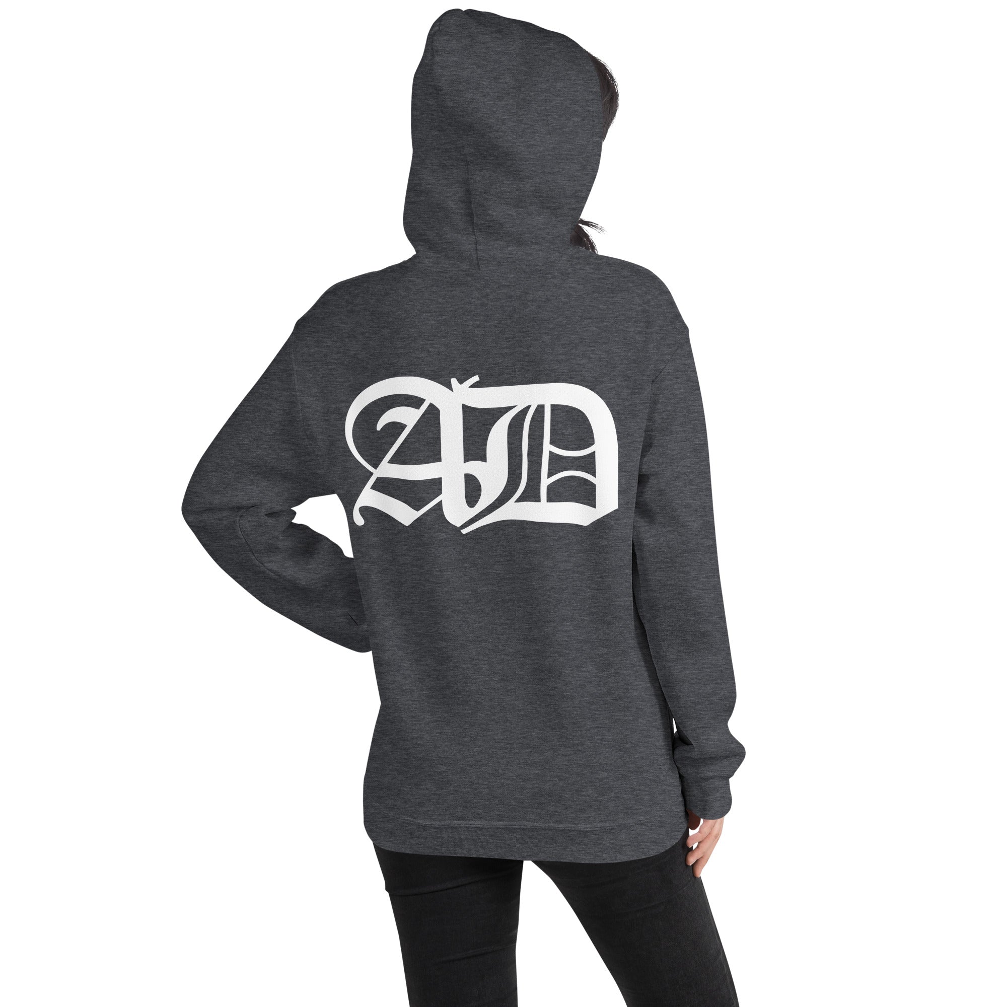 AD Womens Hoodie White Logo