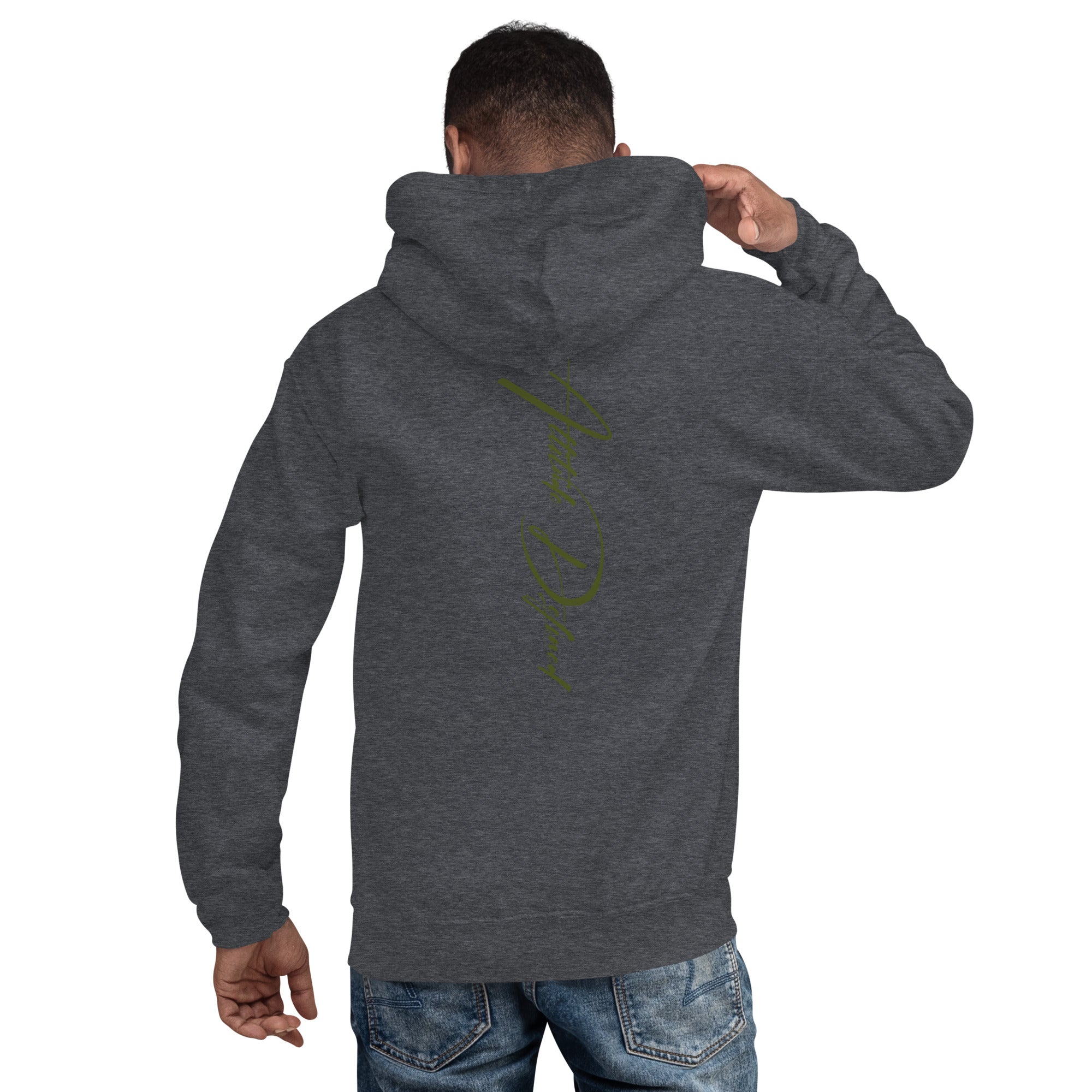 AD Unisex Signature Hoodie Green Logo