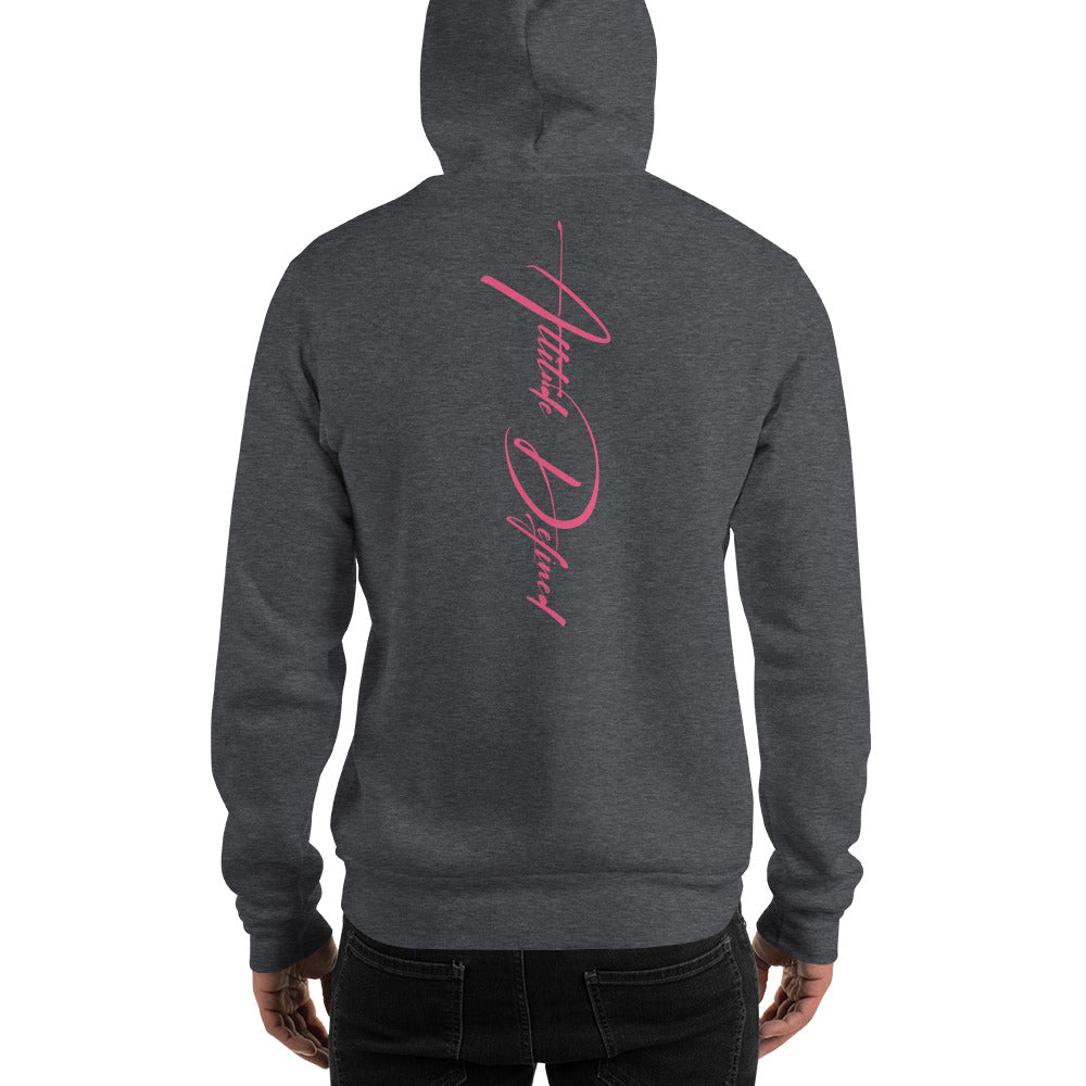 AD Unisex Signature Hoodie Pink Logo