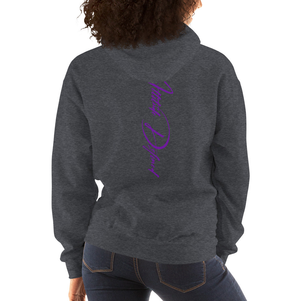 AD Unisex Signature Hoodie Purple Logo