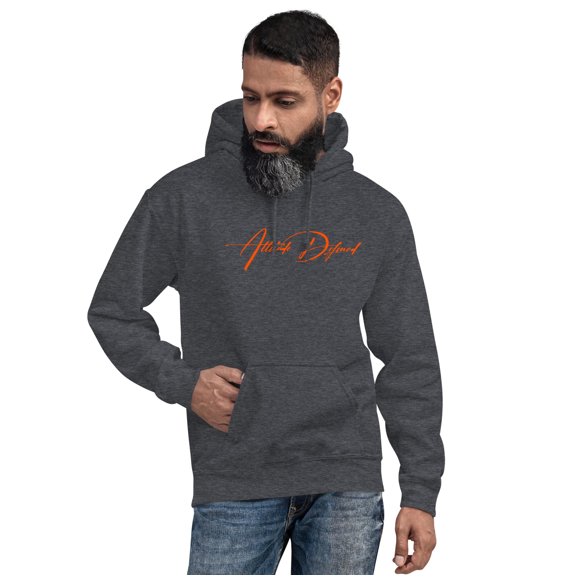 AD Unisex Signature Hoodie Orange Logo