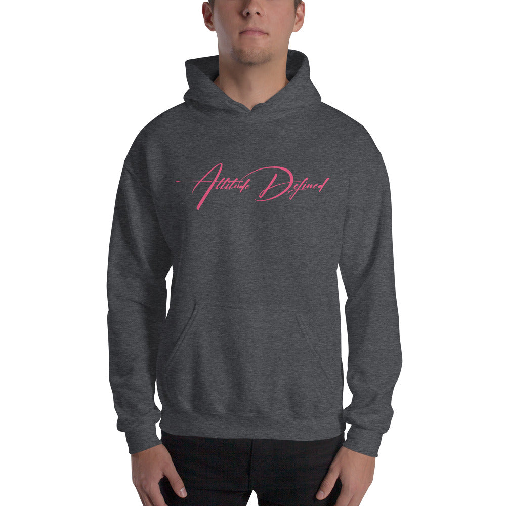 AD Unisex Signature Hoodie Pink Logo