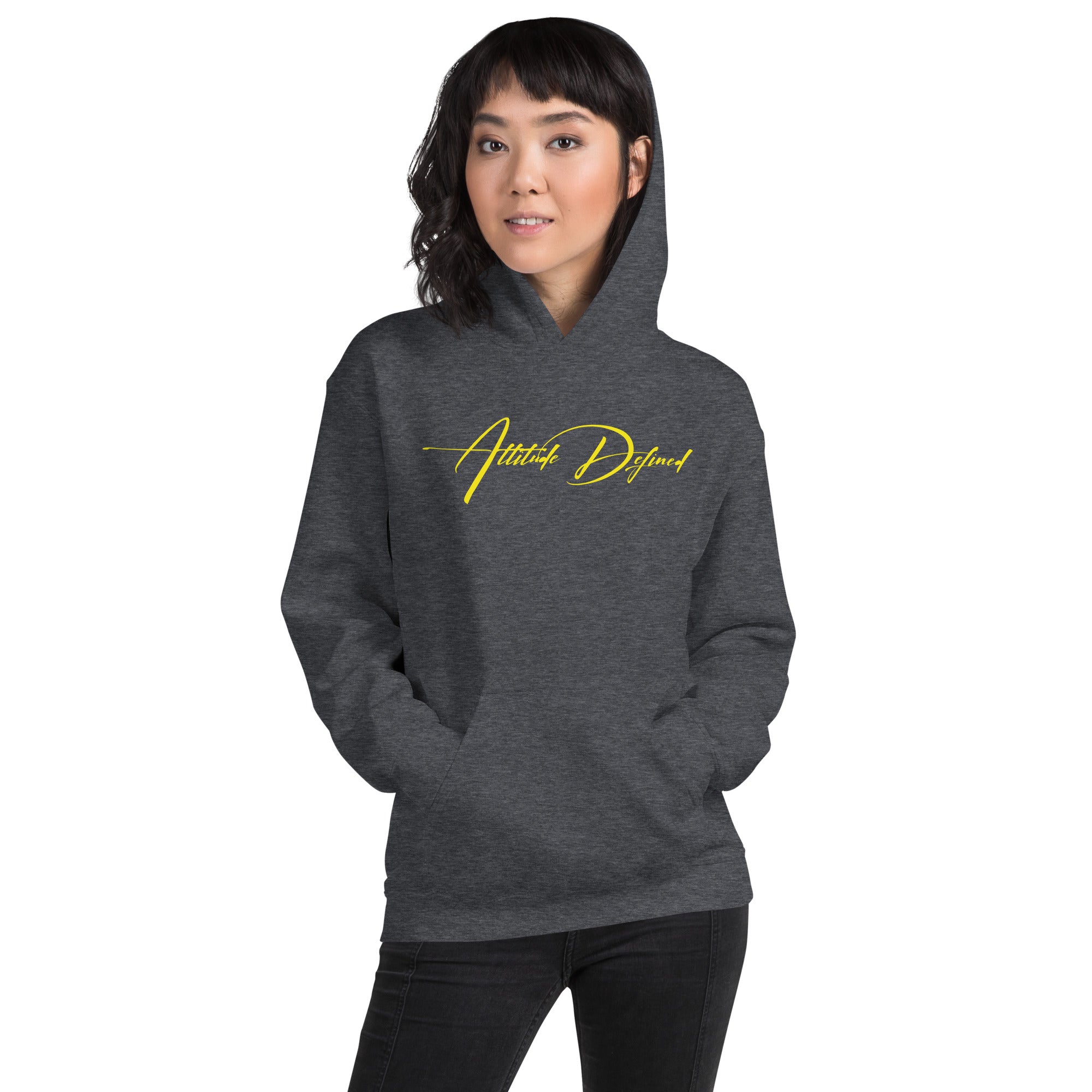 AD Unisex Signature Hoodie Yellow Logo