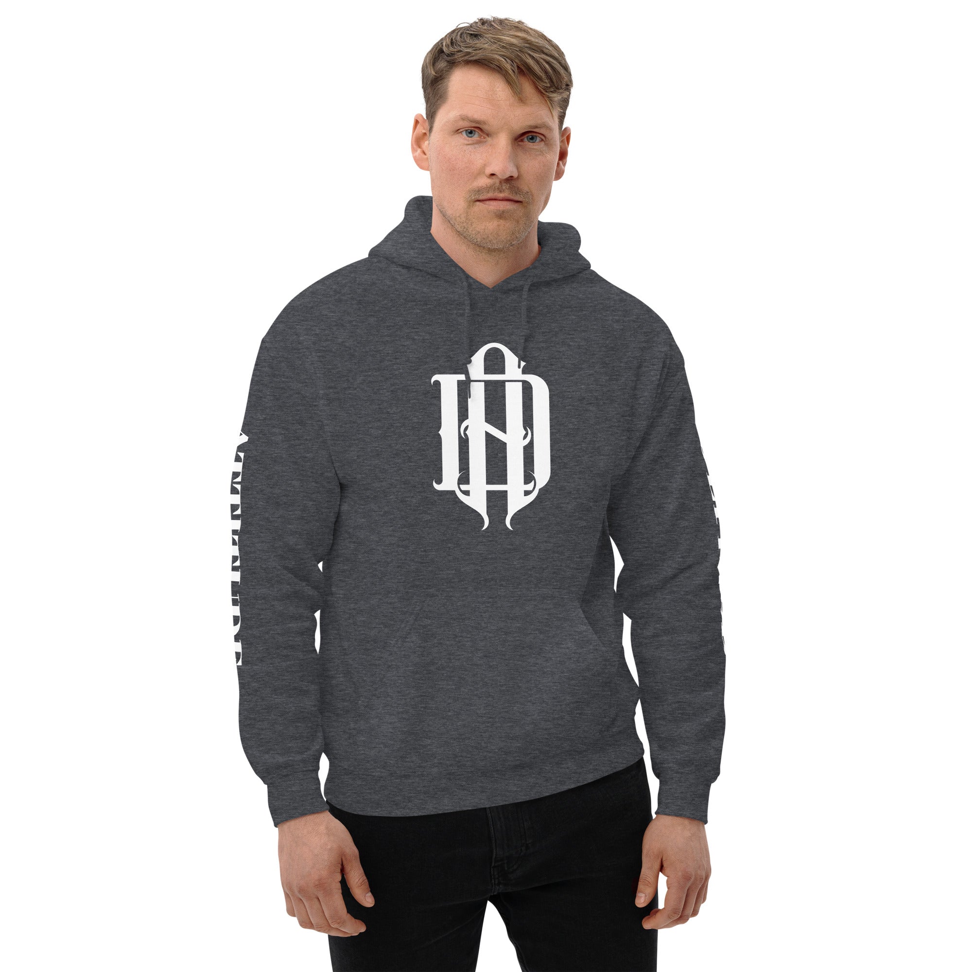 AD Unisex Hoodie (Arm Lettering)