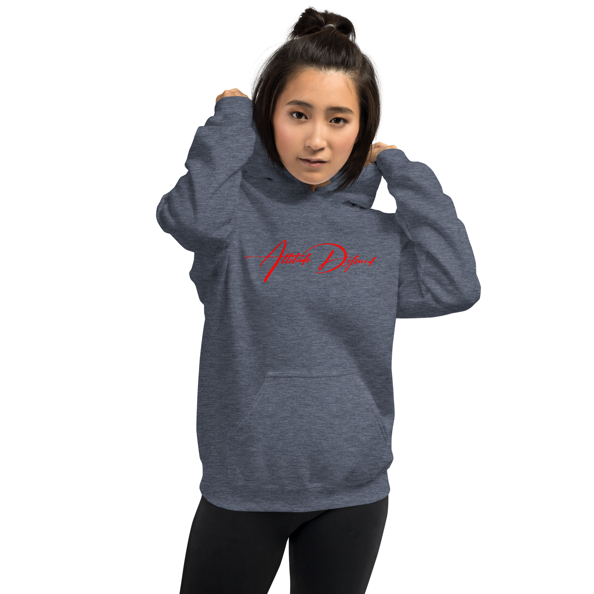 AD Unisex Signature Hoodie Red Logo