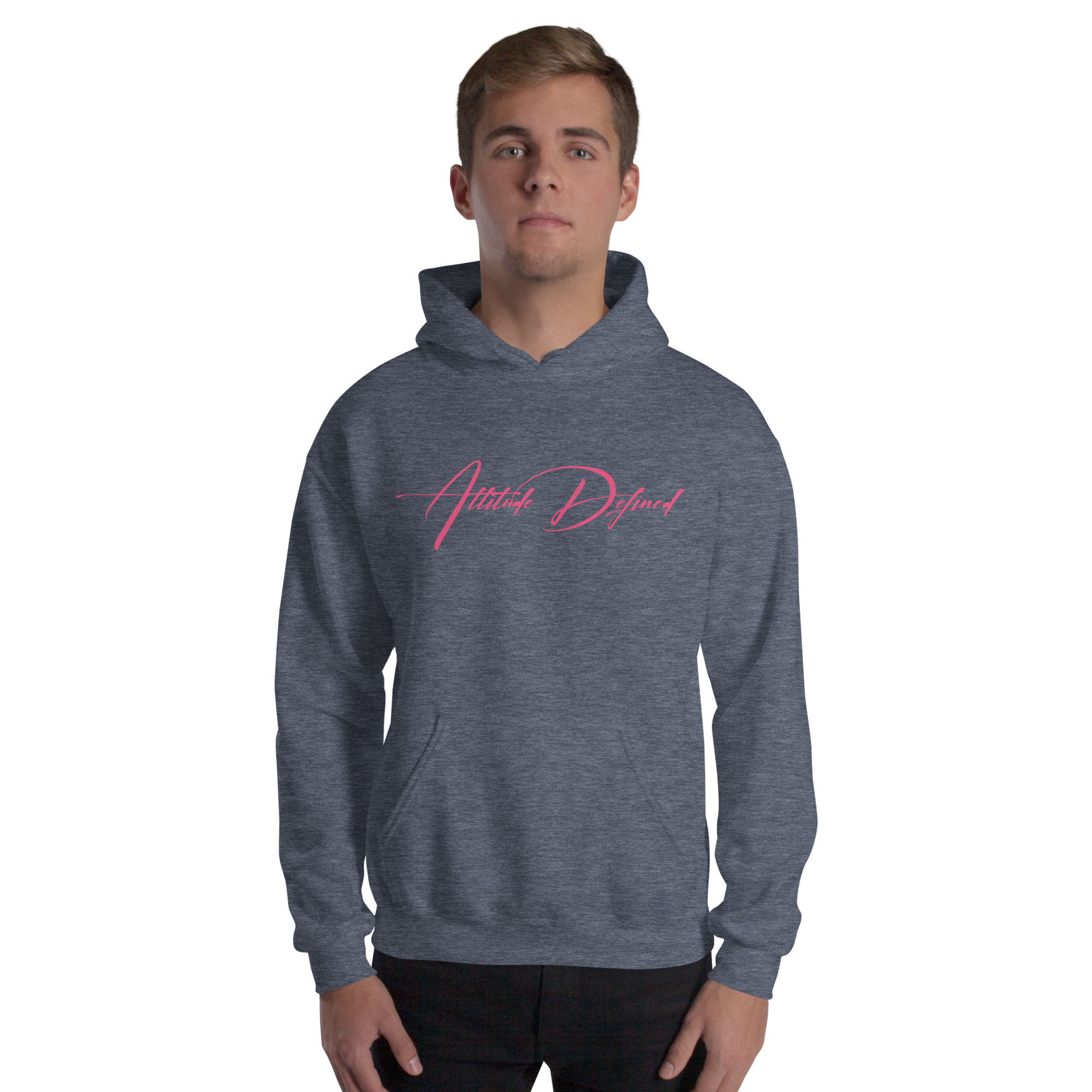 AD Unisex Signature Hoodie Pink Logo