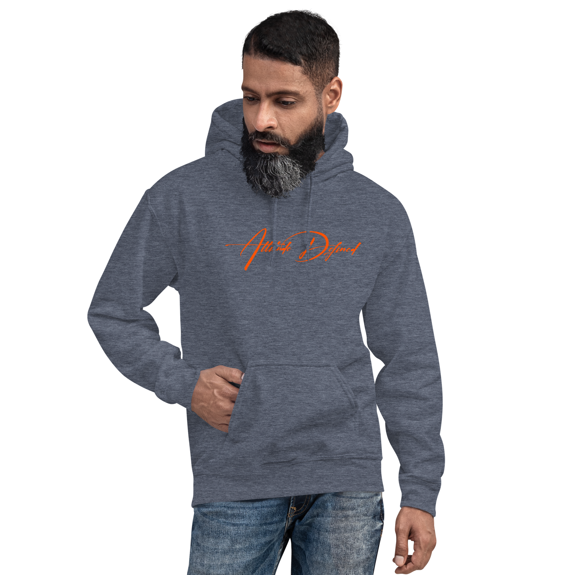 AD Unisex Signature Hoodie Orange Logo