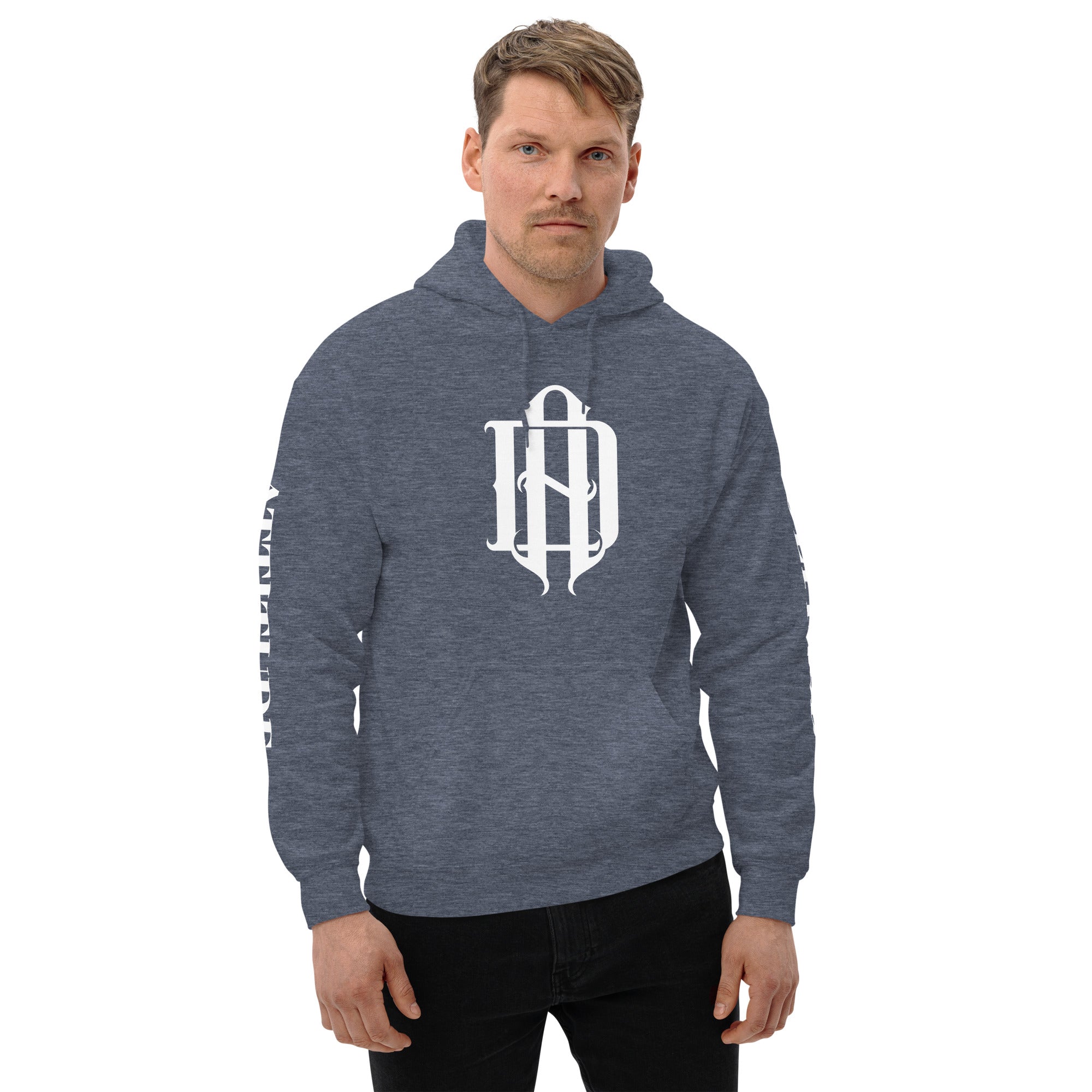 AD Unisex Hoodie (Arm Lettering)