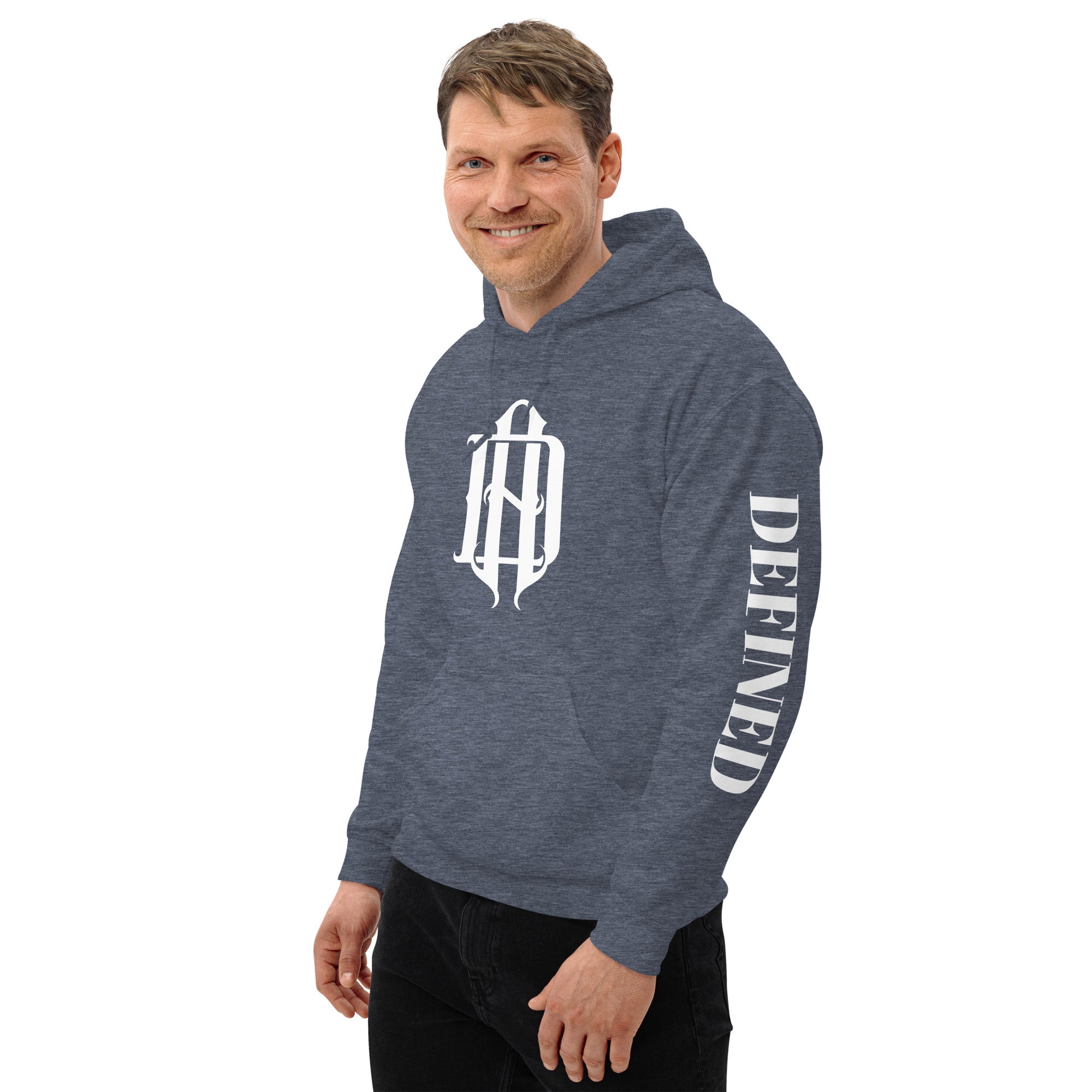 AD Unisex Hoodie (Arm Lettering)