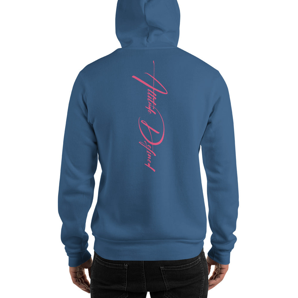 AD Unisex Signature Hoodie Pink Logo