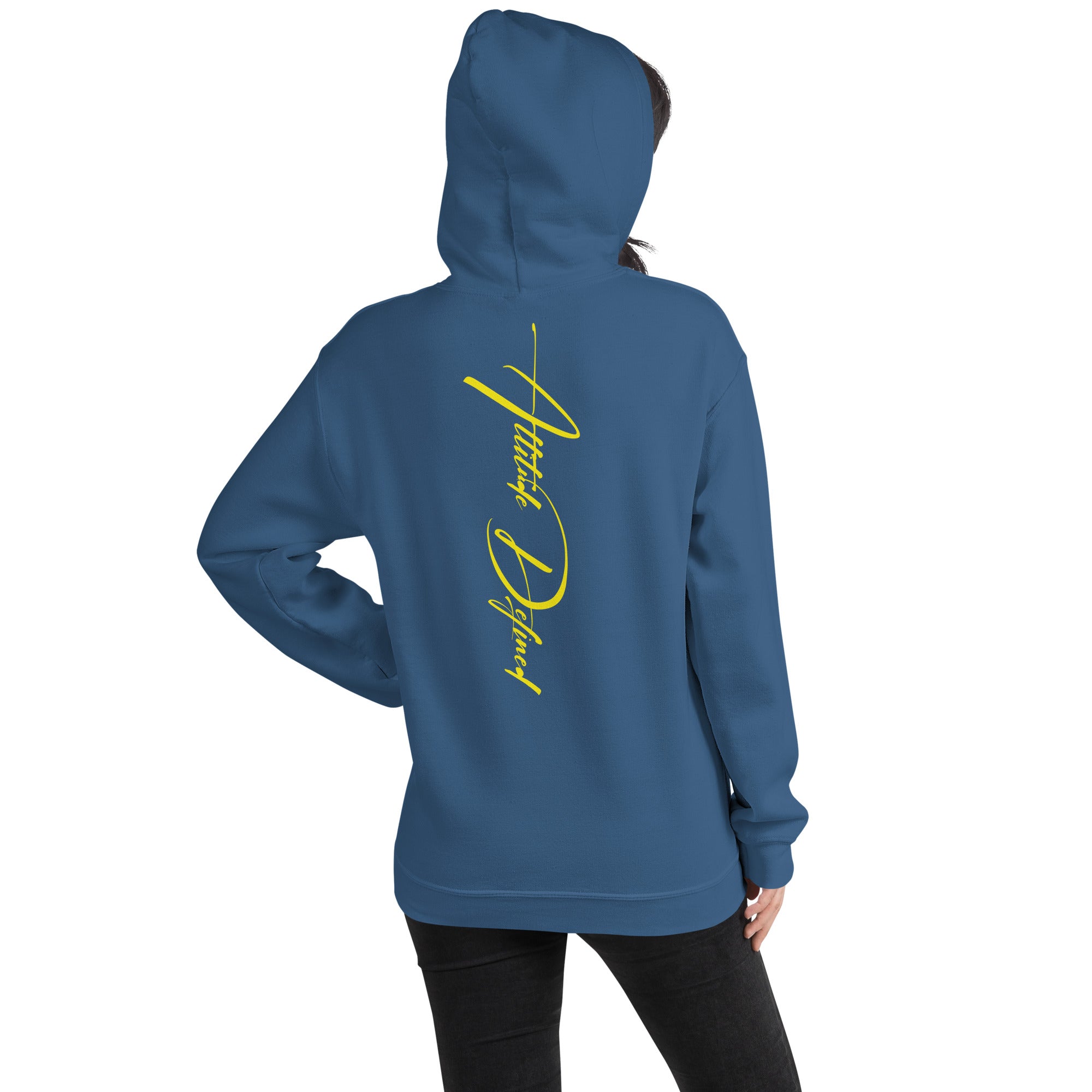 AD Unisex Signature Hoodie Yellow Logo