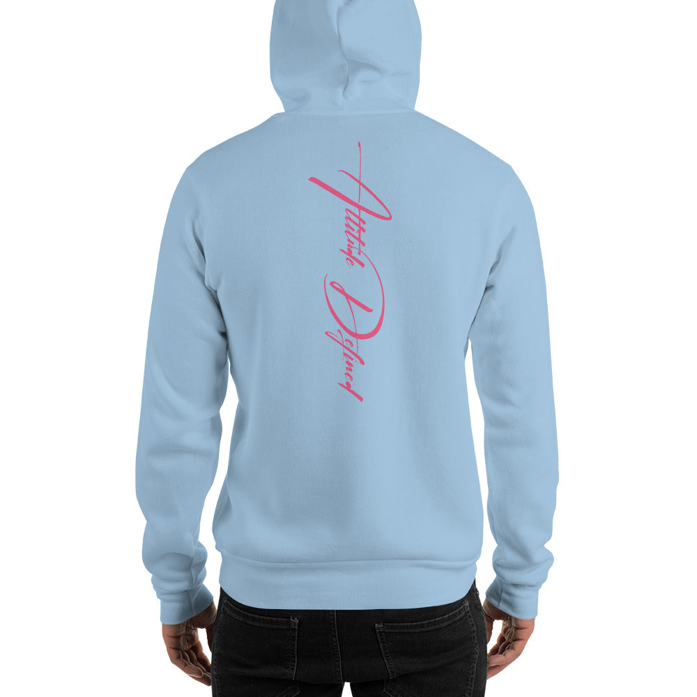 AD Unisex Signature Hoodie Pink Logo