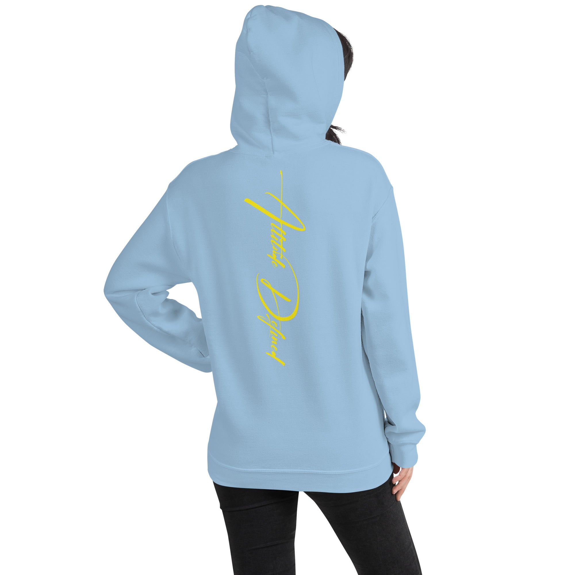 AD Unisex Signature Hoodie Yellow Logo