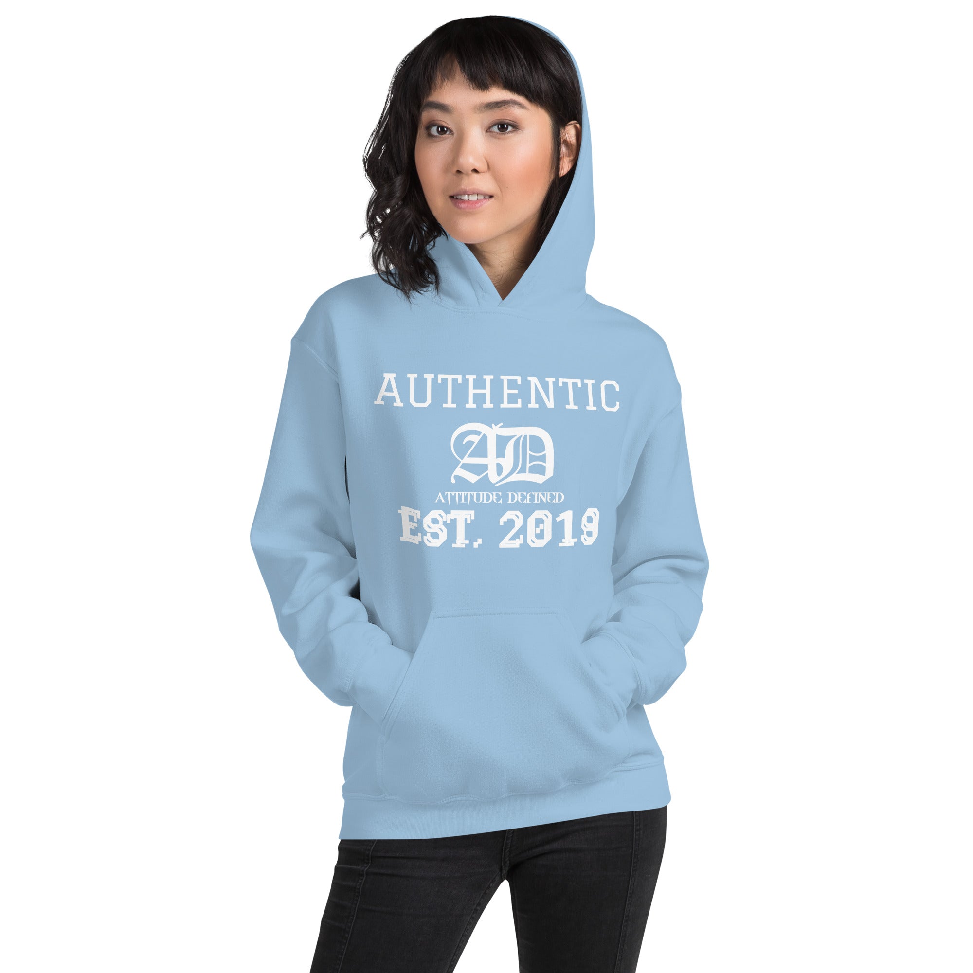 AD Womens Hoodie White Logo