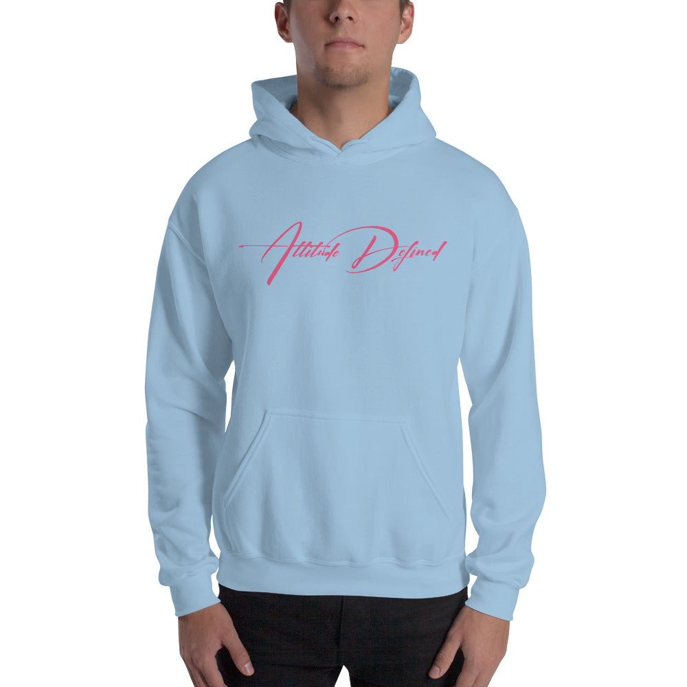 AD Unisex Signature Hoodie Pink Logo