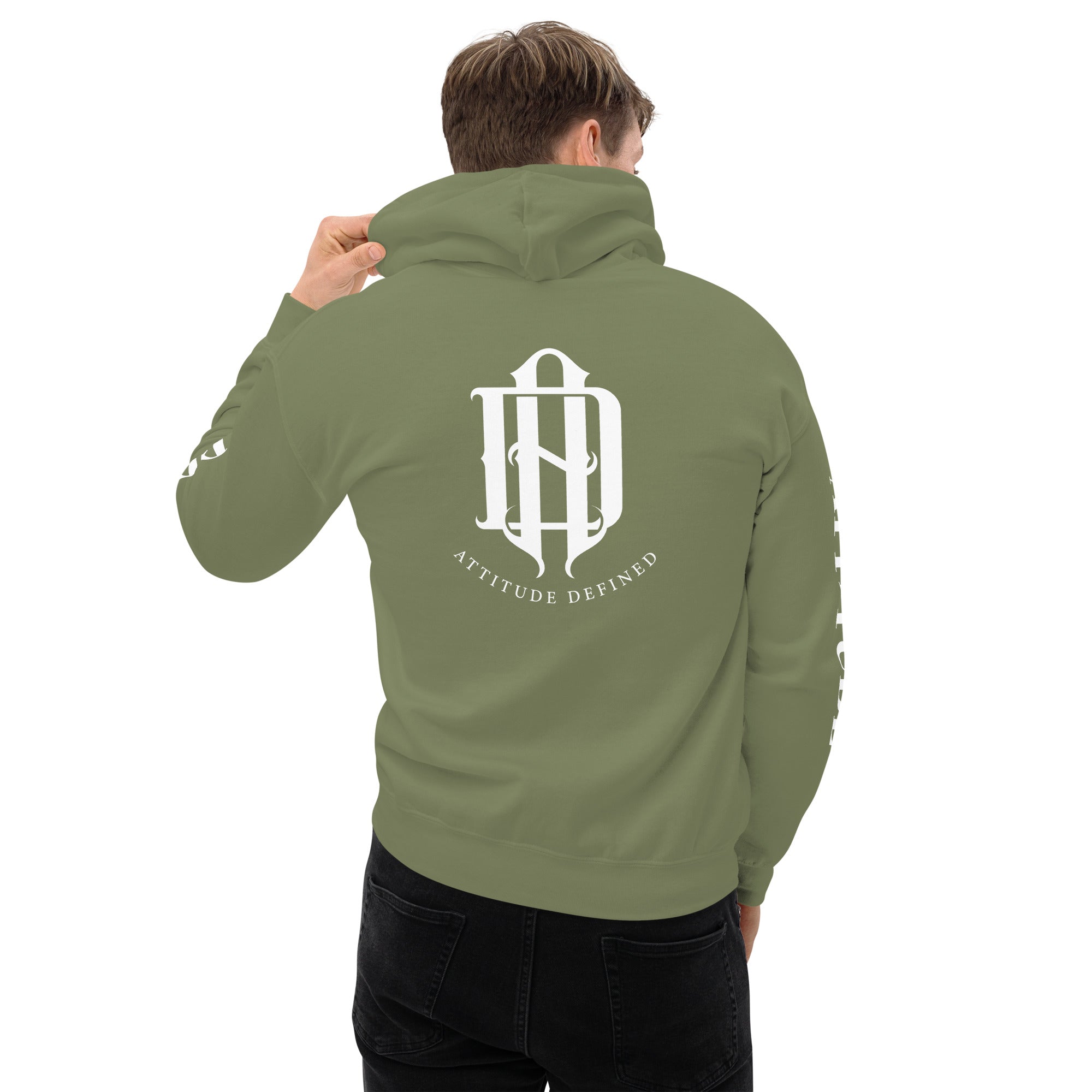 AD Unisex Hoodie (Arm Lettering)