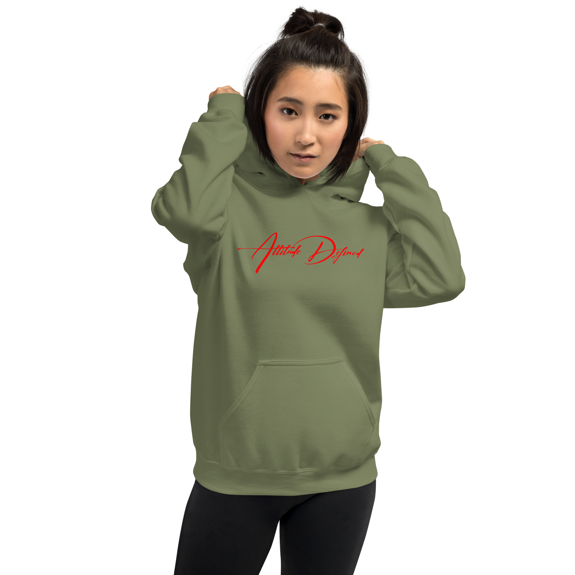 AD Unisex Signature Hoodie Red Logo