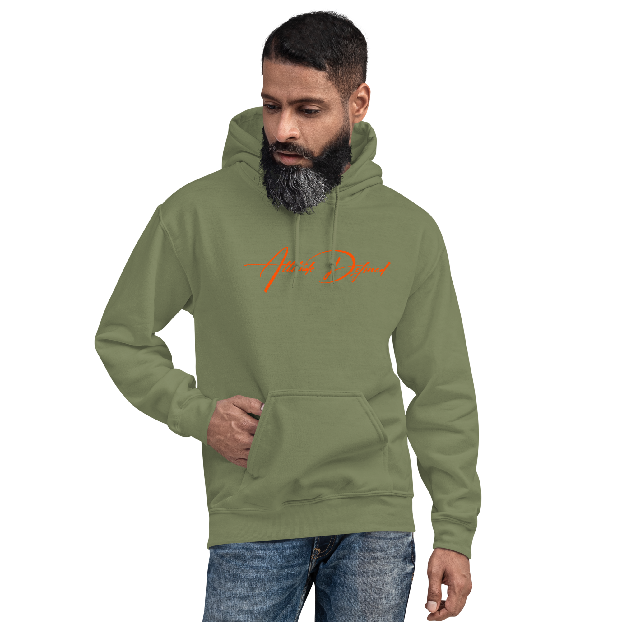 AD Unisex Signature Hoodie Orange Logo