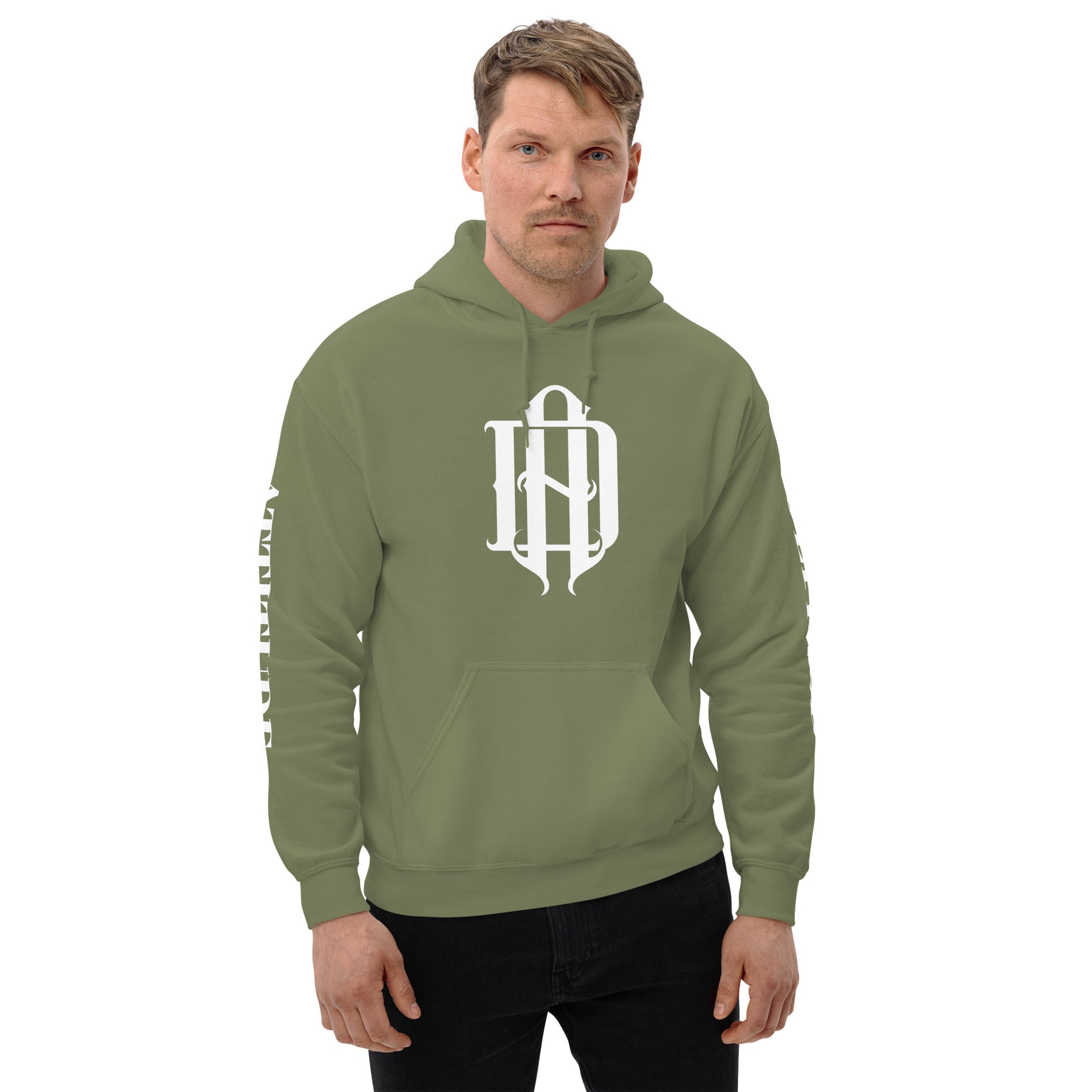 AD Unisex Hoodie (Arm Lettering)