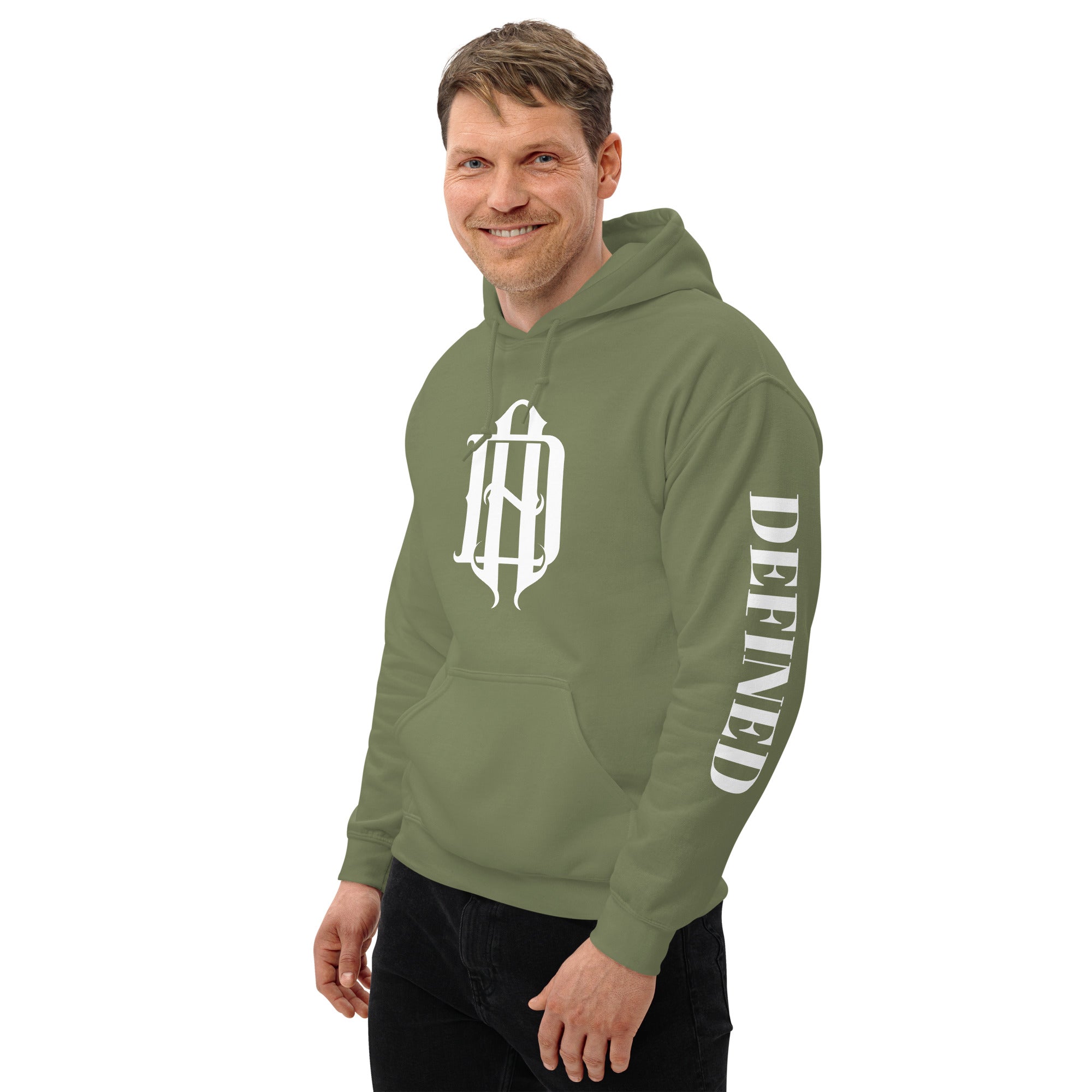 AD Unisex Hoodie (Arm Lettering)