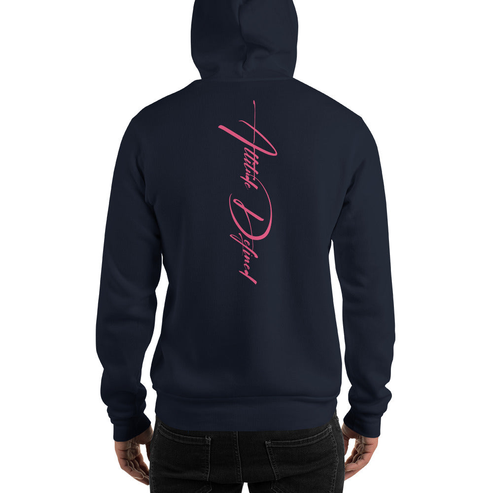 AD Unisex Signature Hoodie Pink Logo