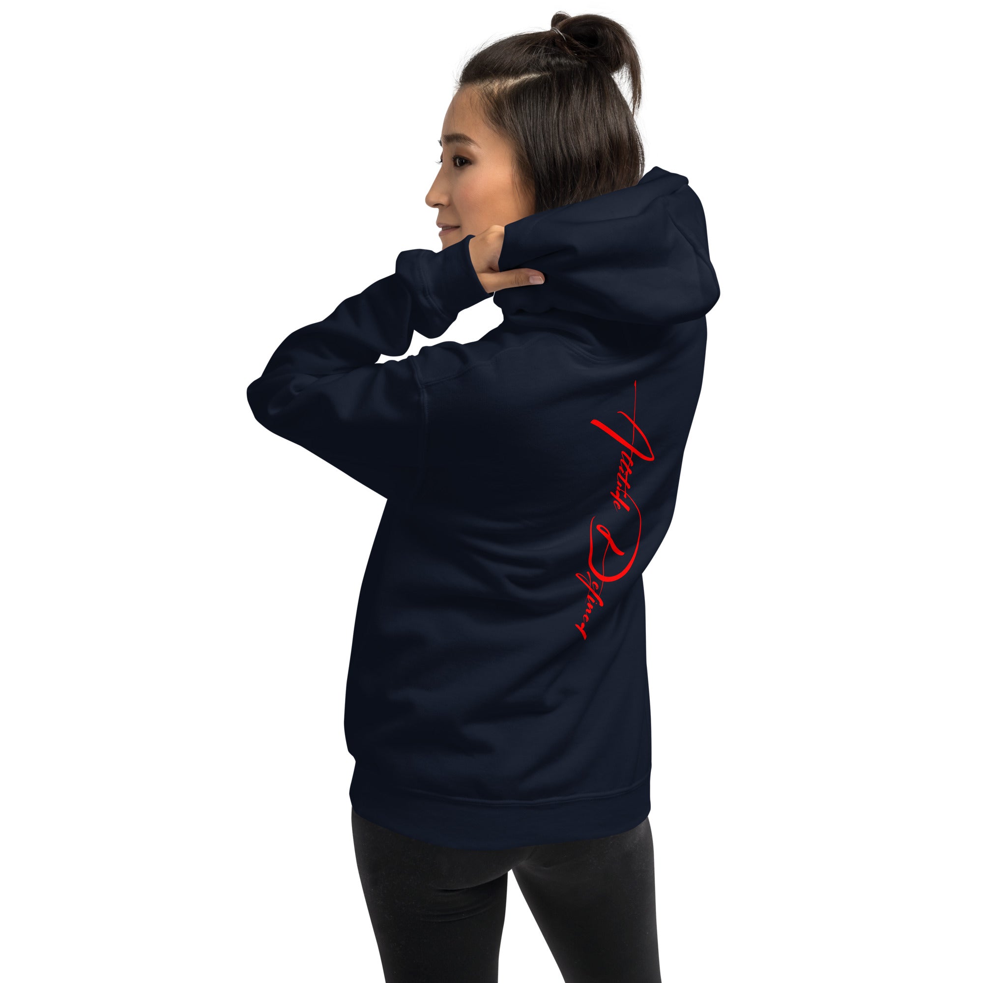 AD Unisex Signature Hoodie Red Logo