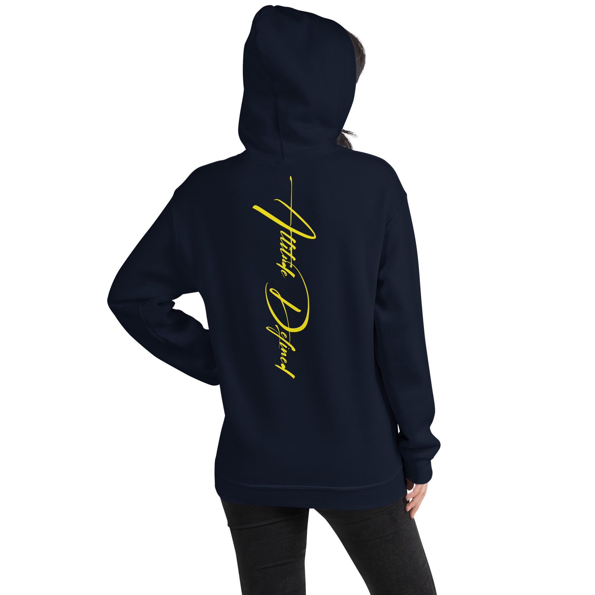 AD Unisex Signature Hoodie Yellow Logo