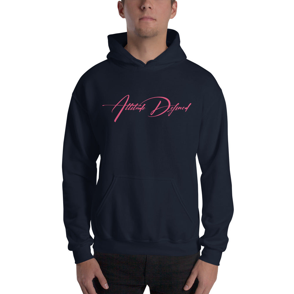 AD Unisex Signature Hoodie Pink Logo