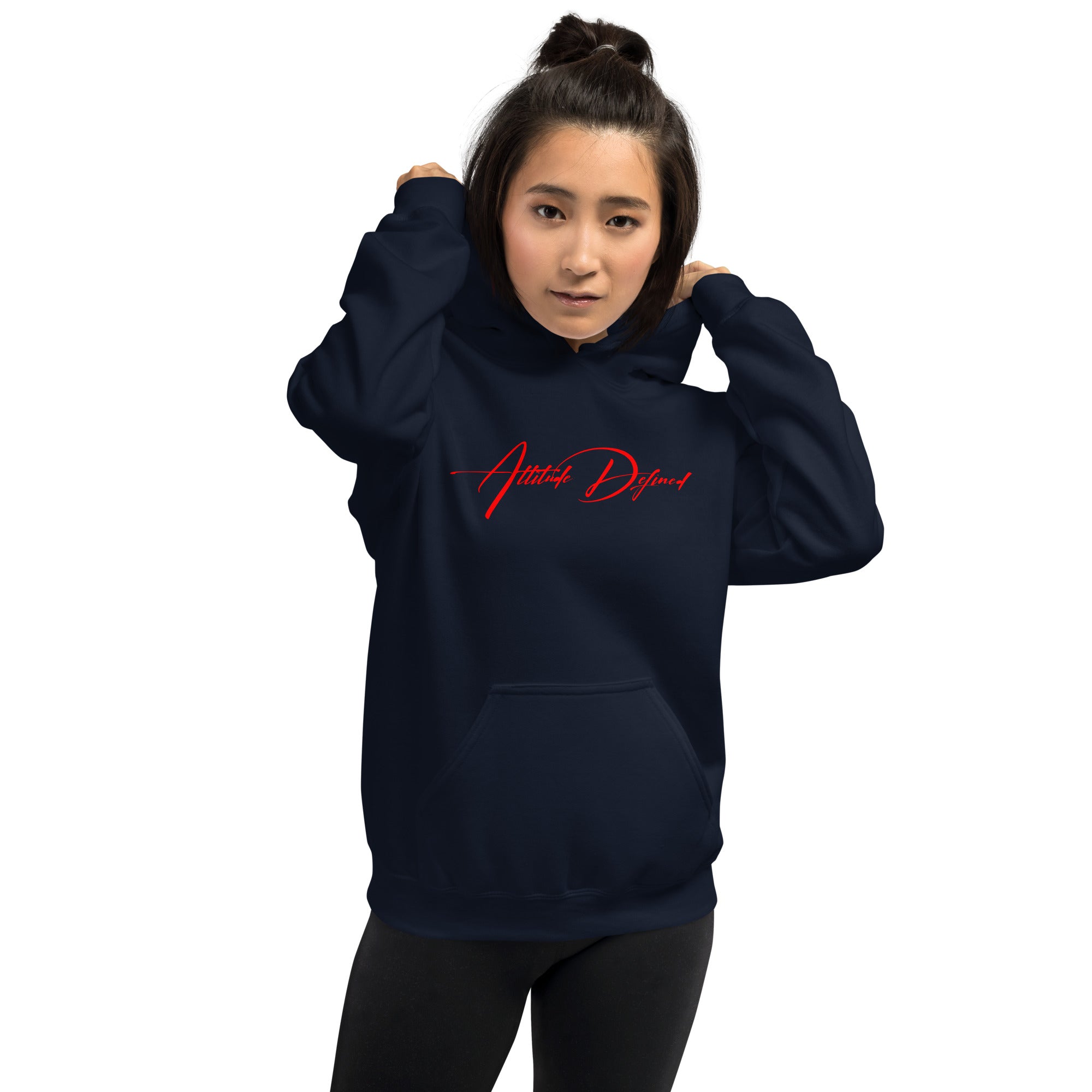 AD Unisex Signature Hoodie Red Logo