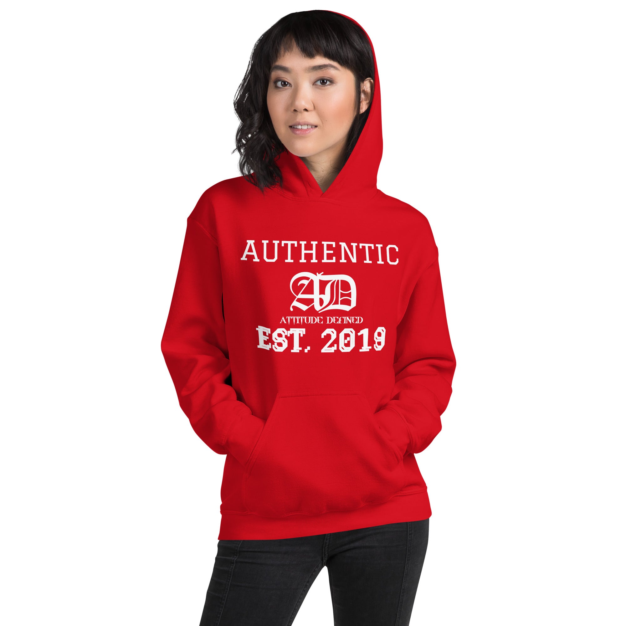 AD Womens Hoodie White Logo