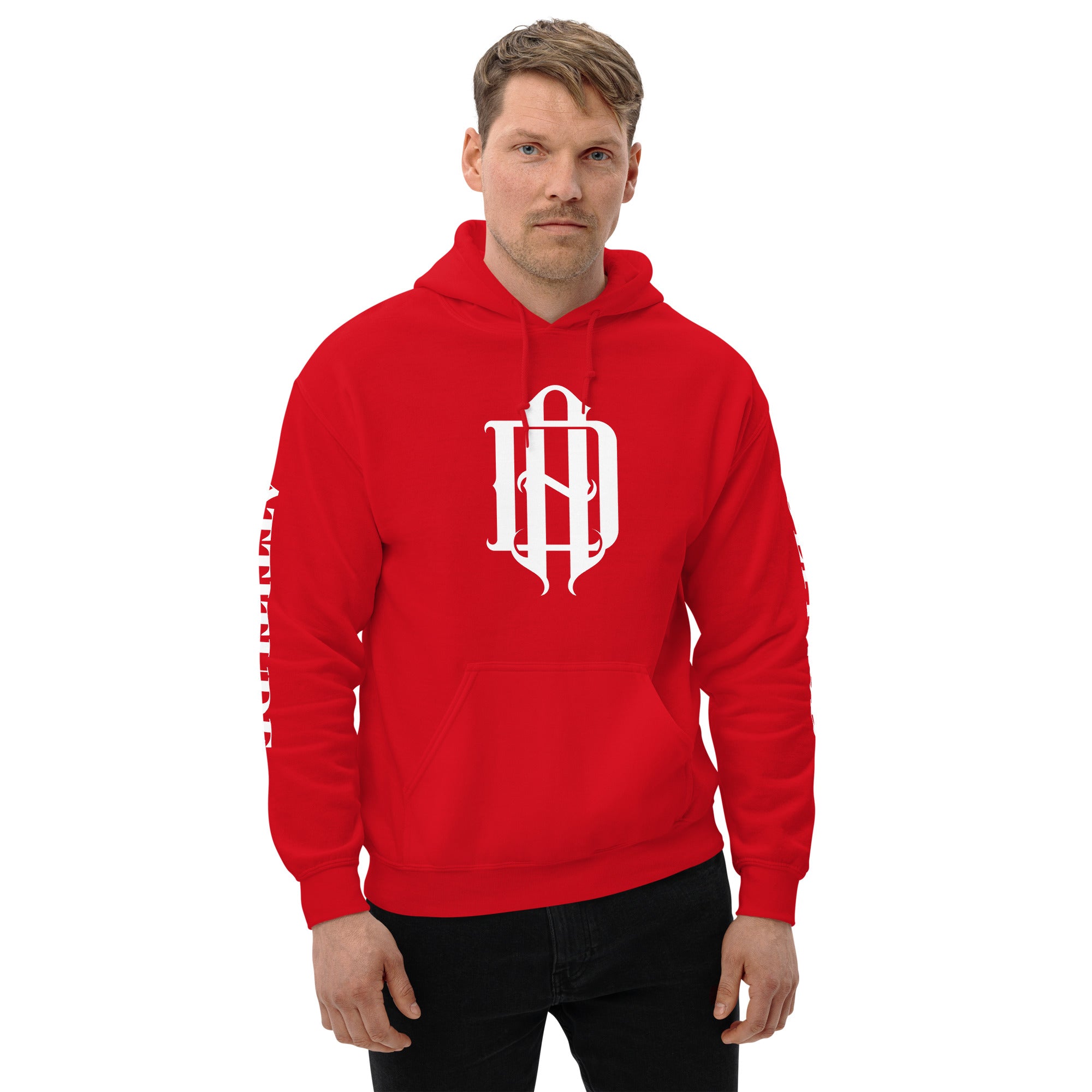 AD Unisex Hoodie (Arm Lettering)