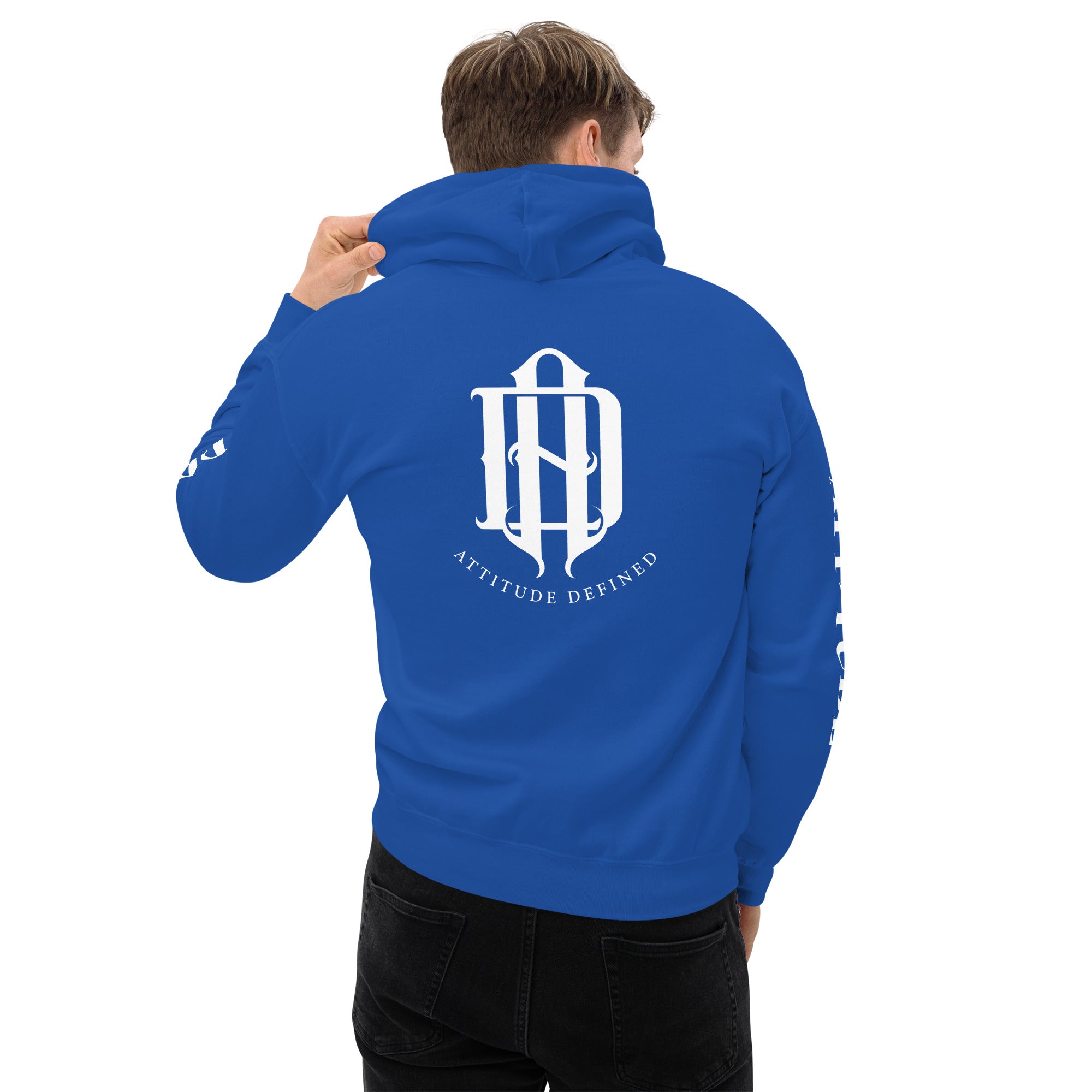 AD Unisex Hoodie (Arm Lettering)