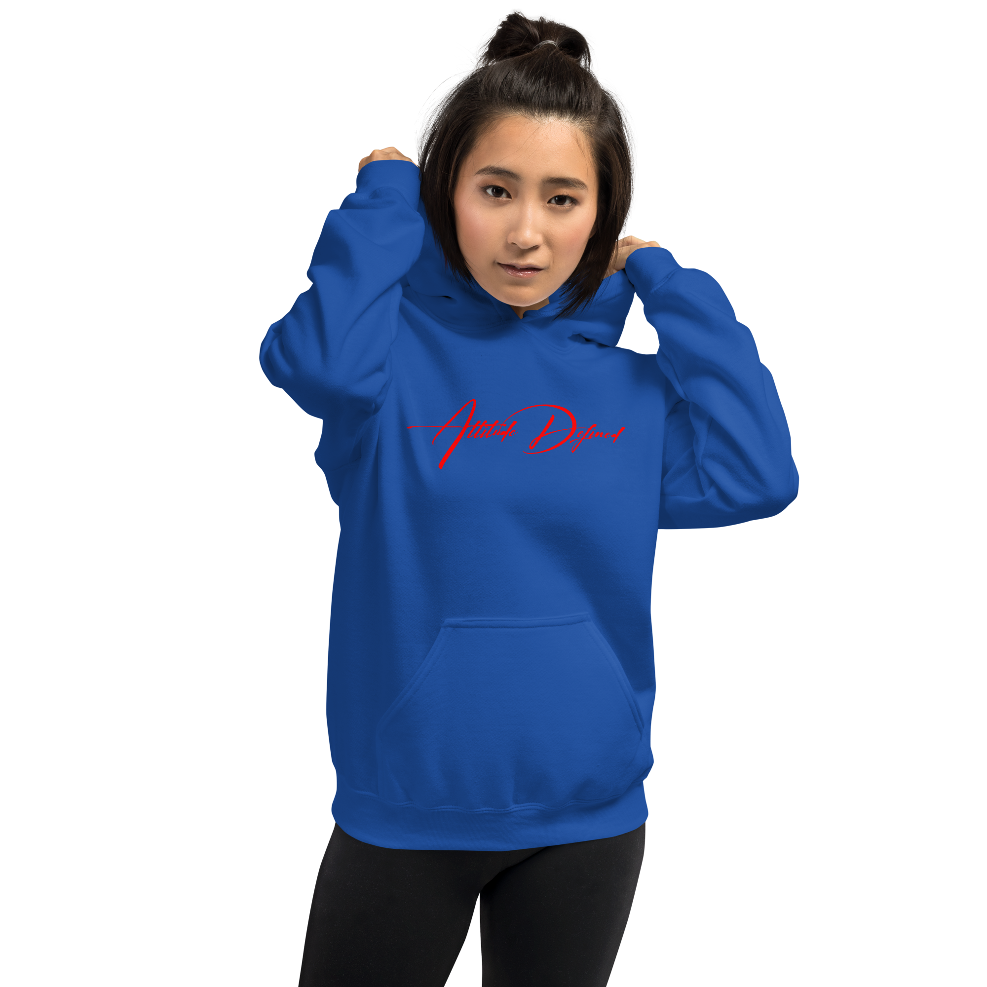 AD Unisex Signature Hoodie Red Logo