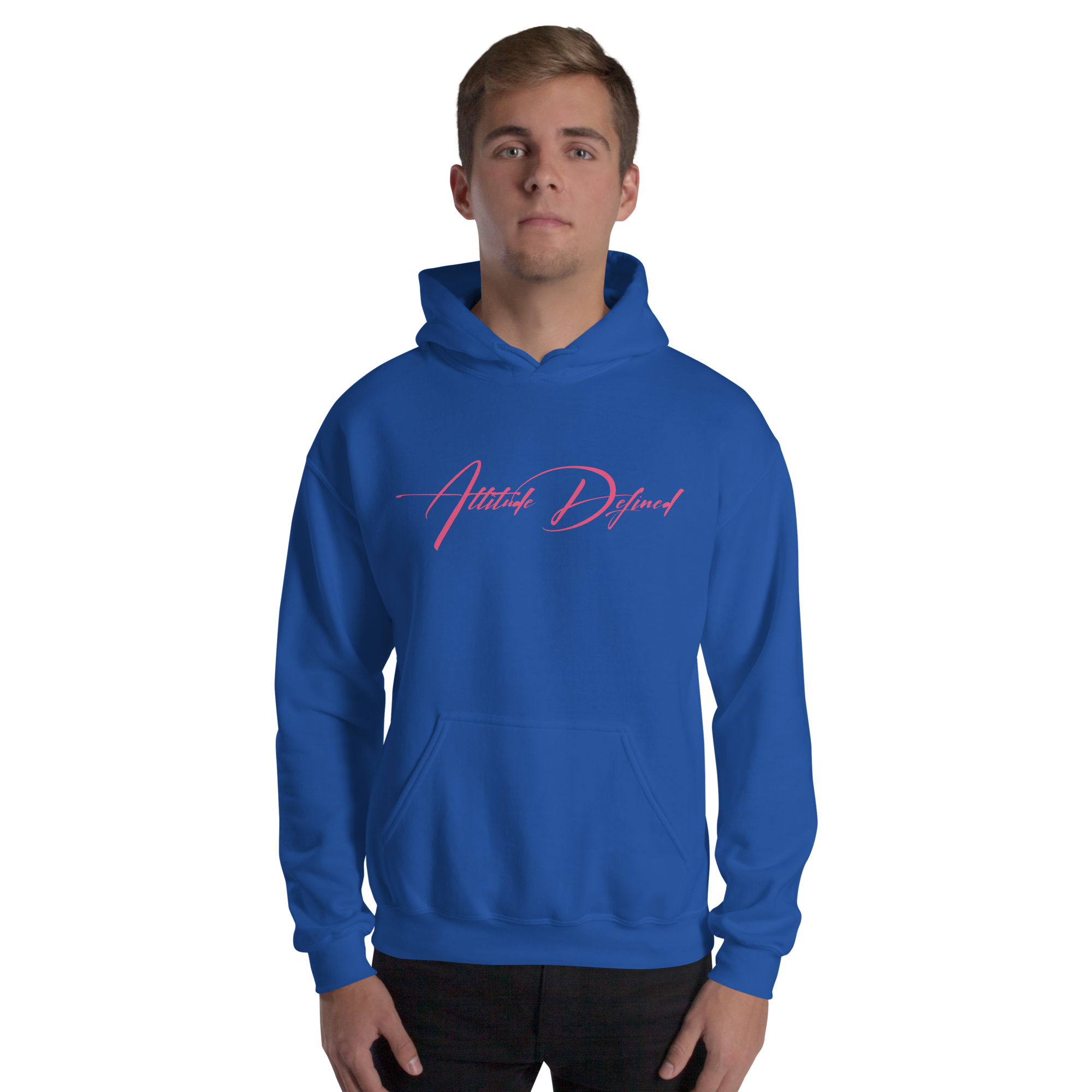 AD Unisex Signature Hoodie Pink Logo