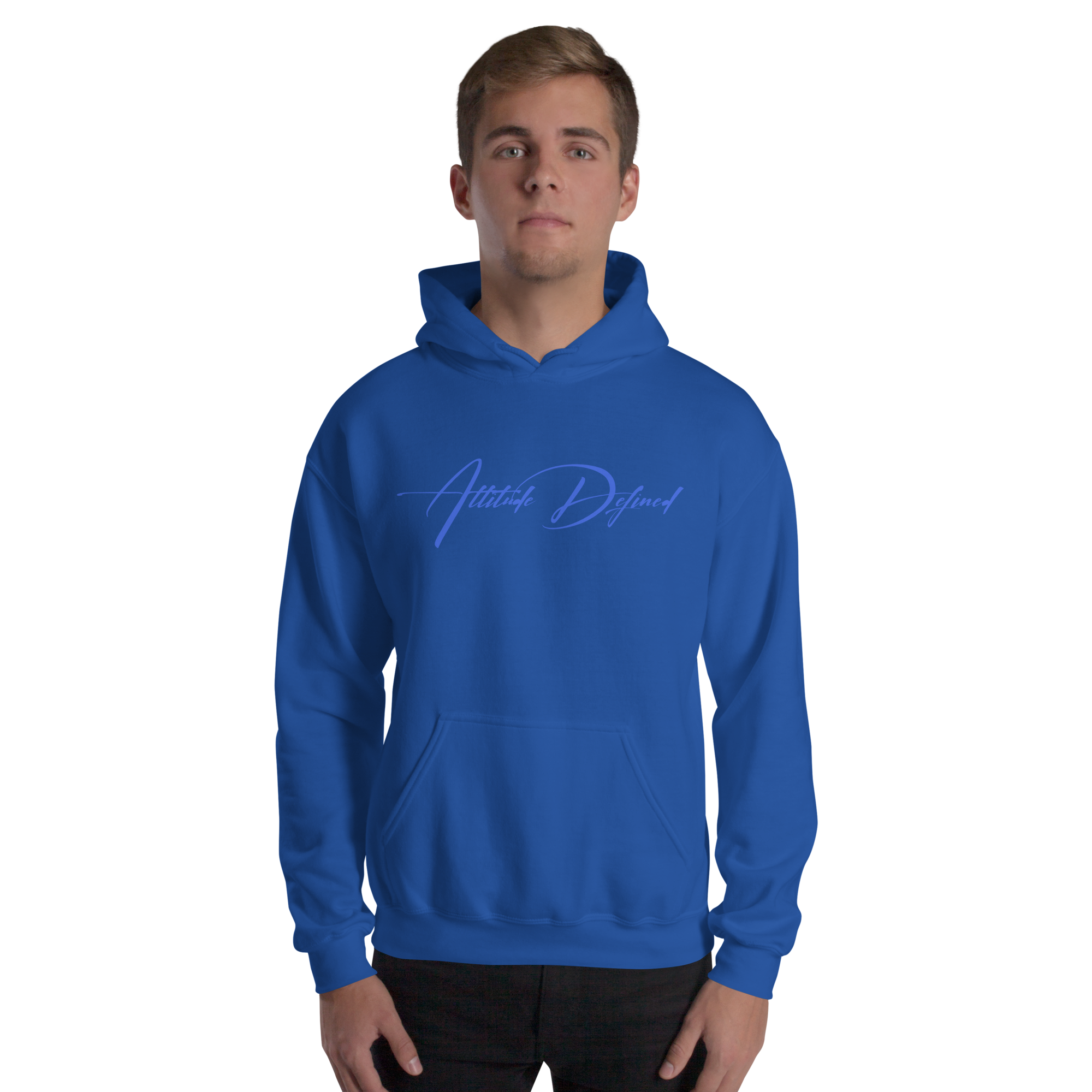 AD Unisex Signature Hoodie Blue Logo