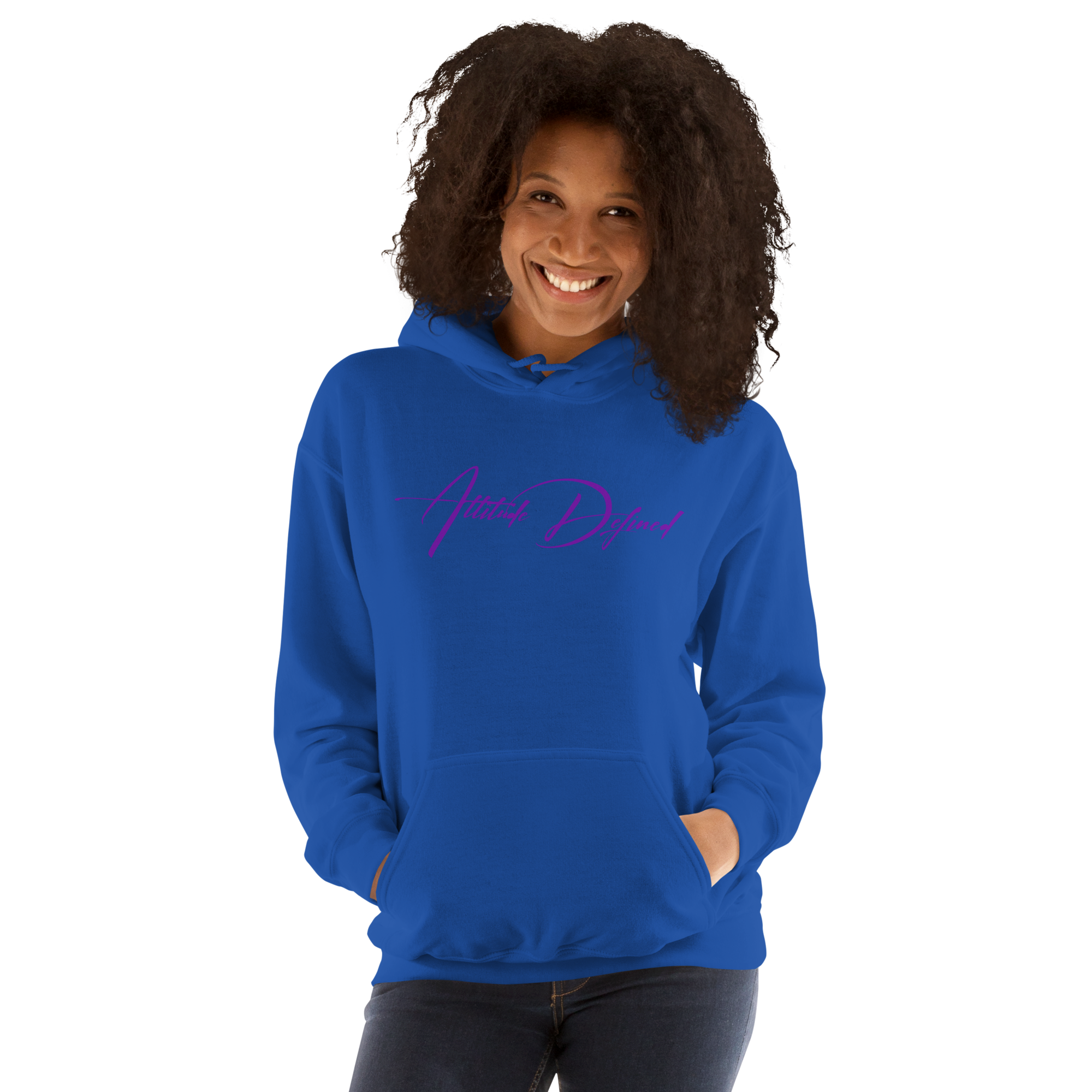 AD Unisex Signature Hoodie Purple Logo