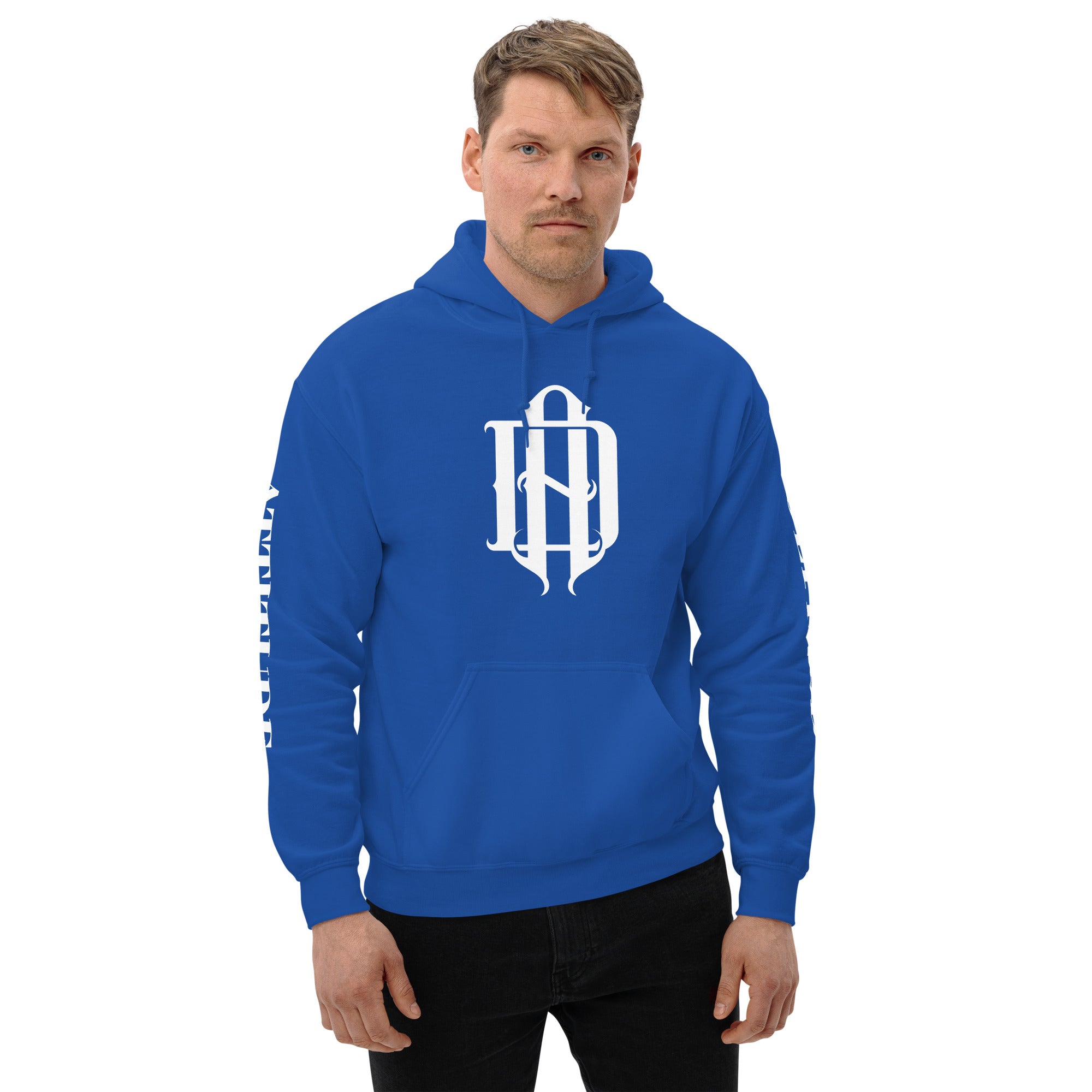 AD Unisex Hoodie (Arm Lettering)