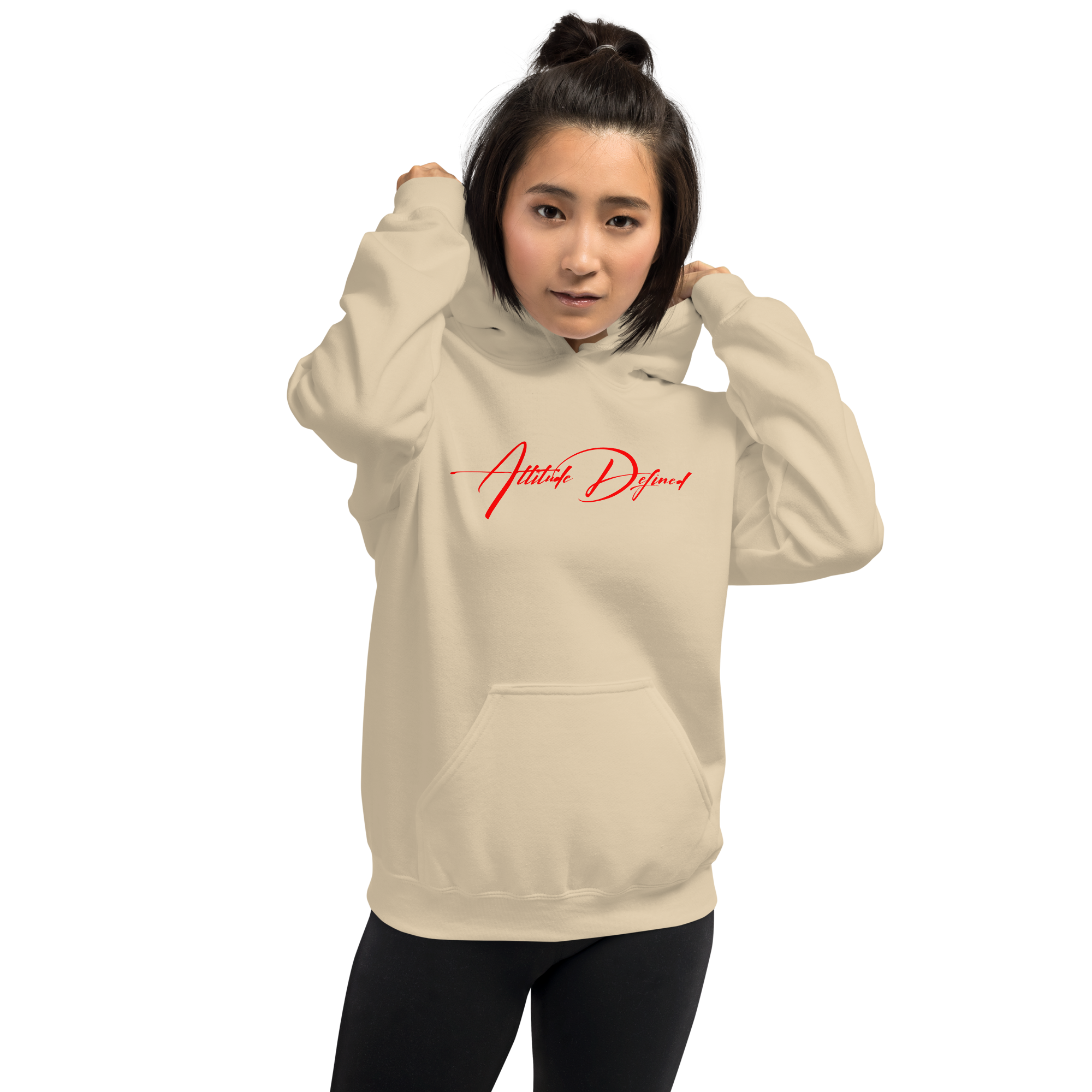 AD Unisex Signature Hoodie Red Logo