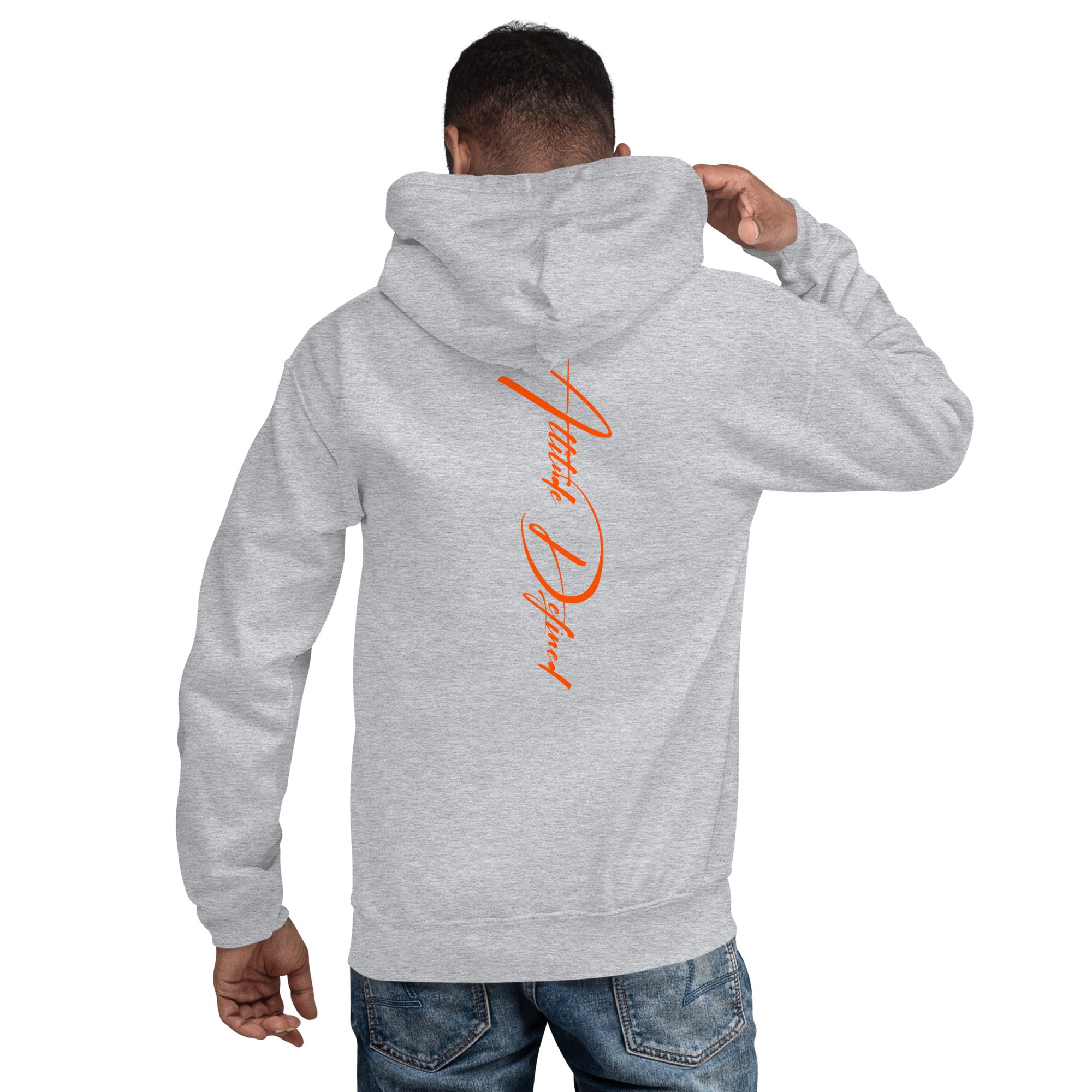 AD Unisex Signature Hoodie Orange Logo